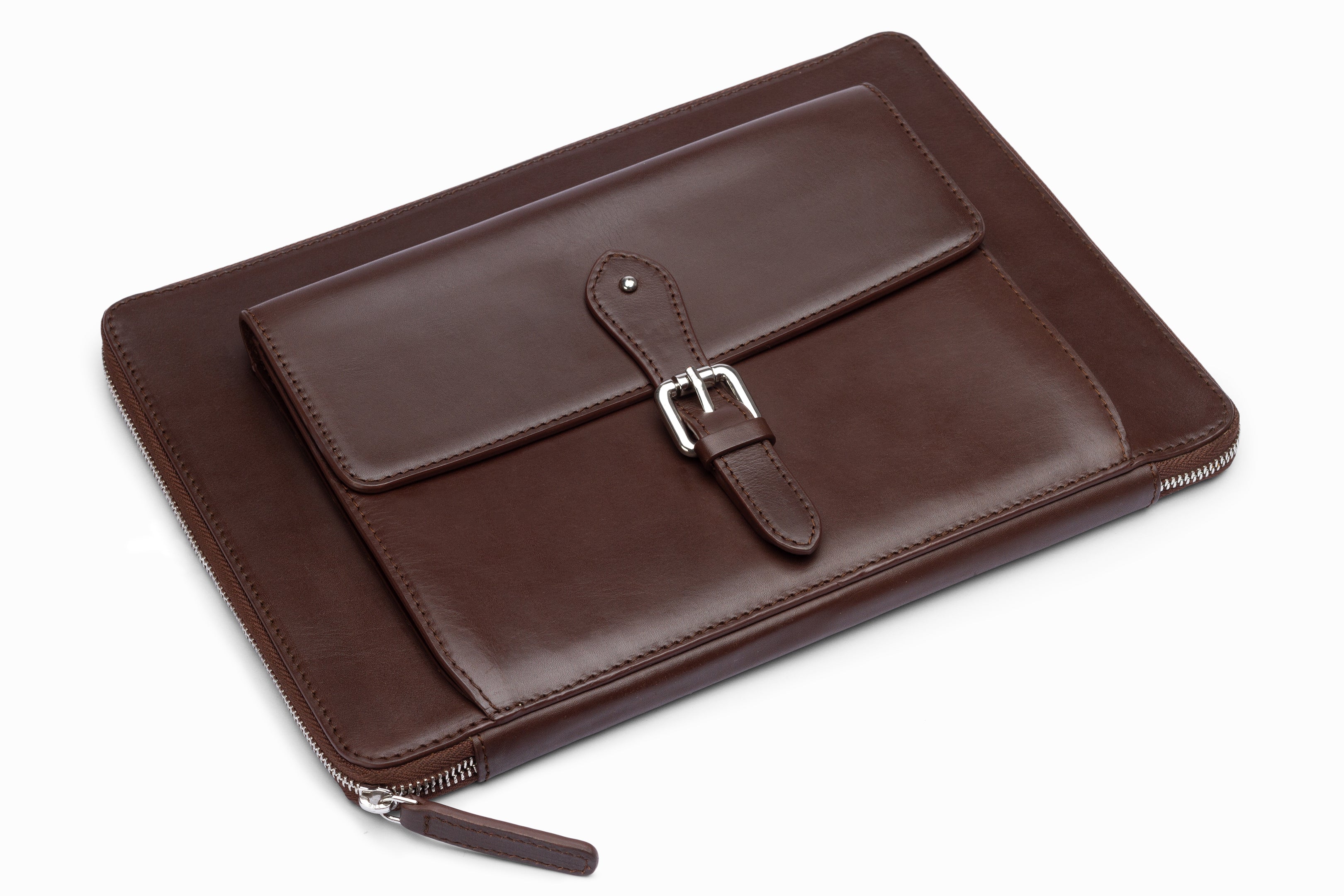 Premium Laptop Sleeve Case for MacBook Air/Pro 13-15 Inch - Waterproof & Shockproof Protective Cover - Dark Brown - Perfect for Work, Travel & School