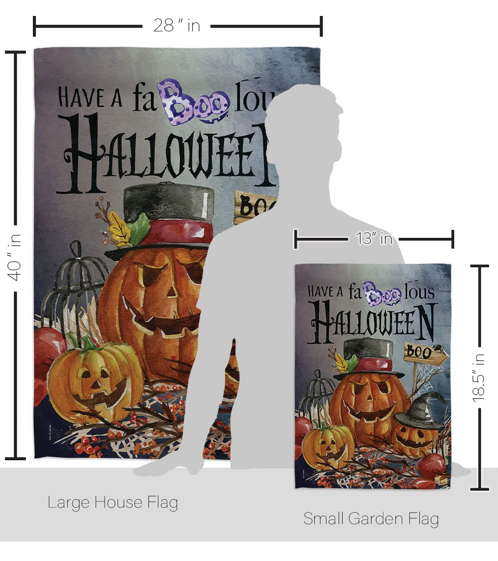 Halloween Decorative Flags Set - House & Garden Vertical Kit for Fall Decor