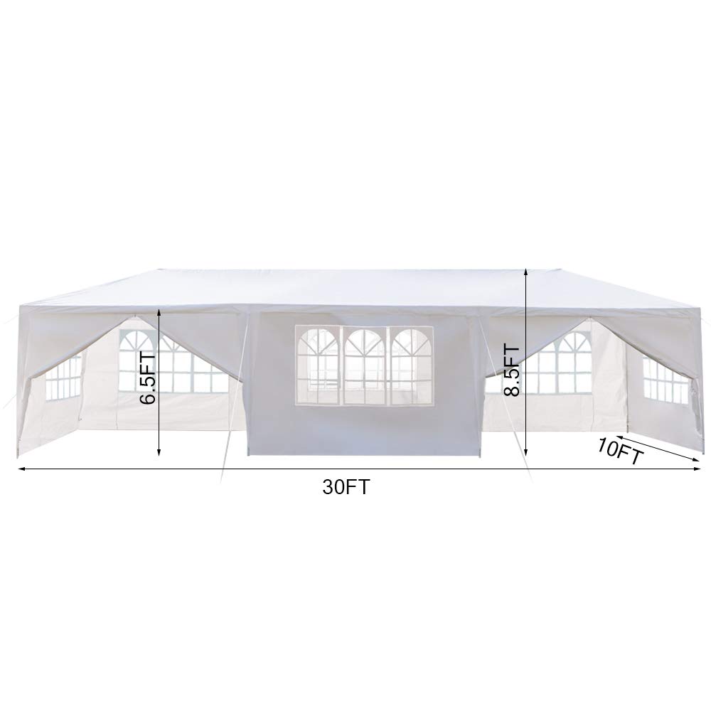 3-Pack 9m 5/7/8-Sided Waterproof Portable Tent with Spiral Tubes - Outdoor Sun Shelter for Home, Wedding, Party & Parking | Perfect for Camping, Beach, Picnics & Backyard Events