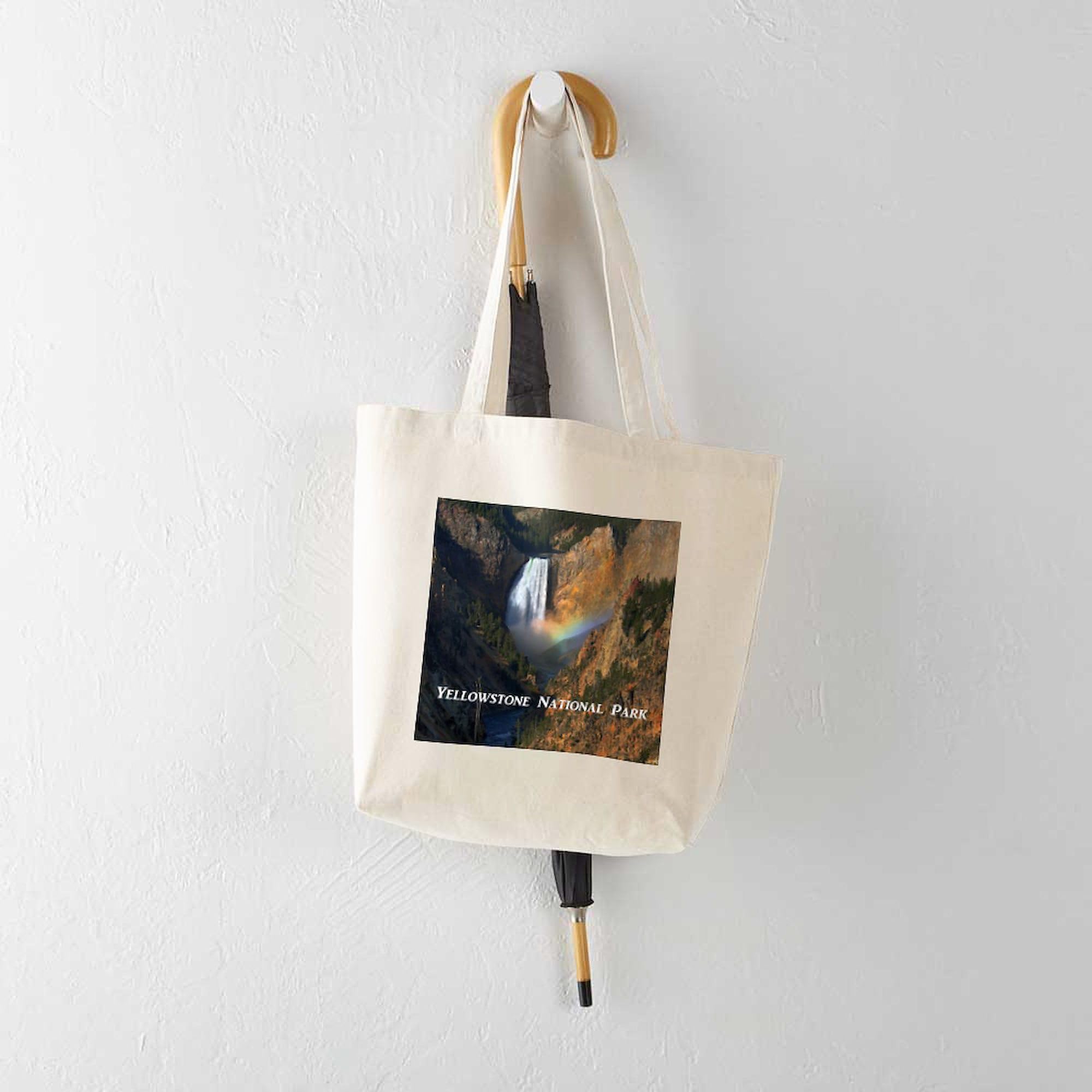 Yellowstone National Park Canvas Tote Bag - Eco-Friendly Reusable Shopping Bag for Groceries, Beach & Travel | Durable Natural Cotton Carryall