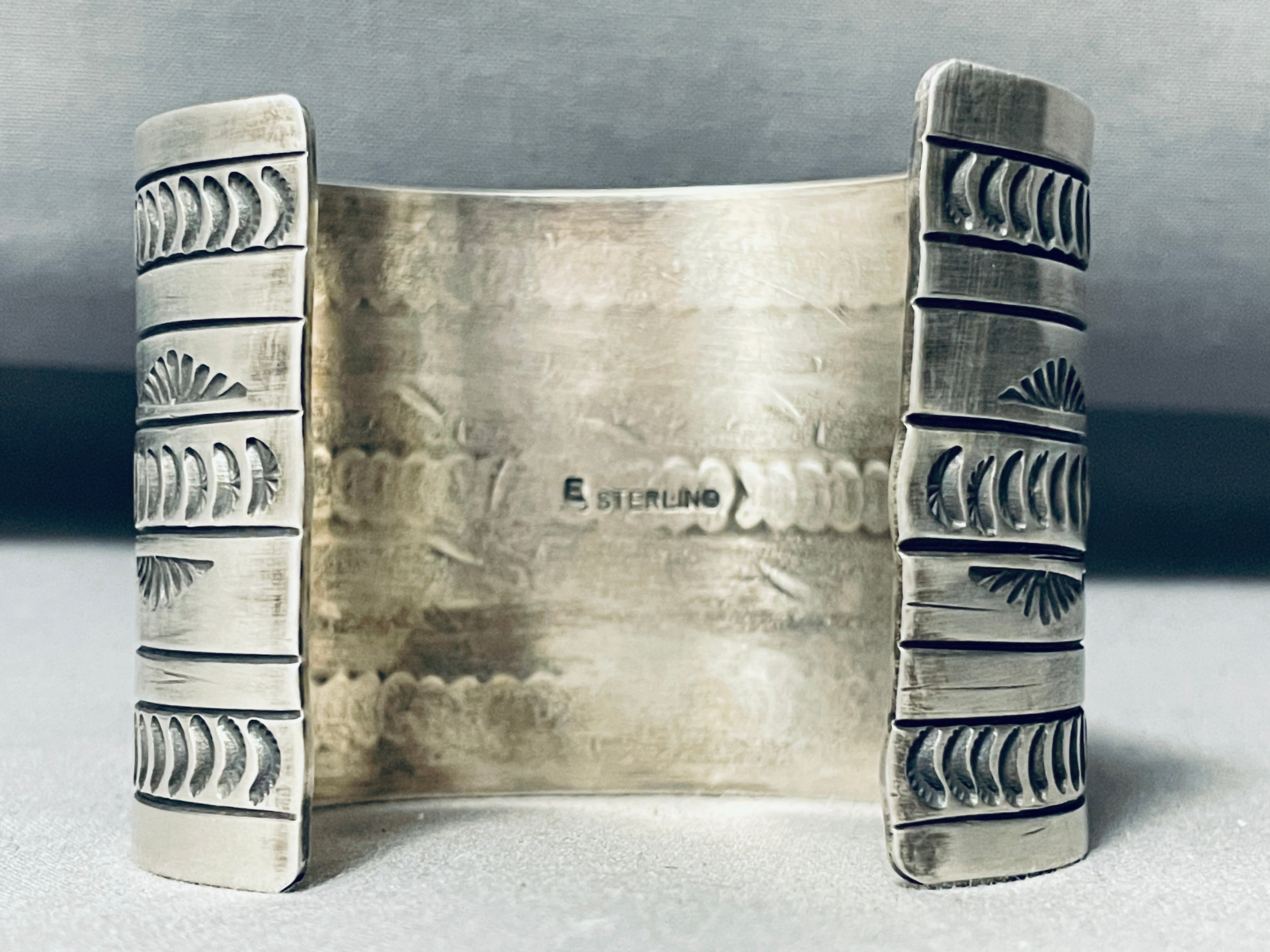 137 Grams Concho Shield Native American Navajo Sterling Silver Repoussed Bracelet - Handmade Southwest Jewelry for Women, Gift for Her, Boho Chic Accessory for Festivals & Special Occasions