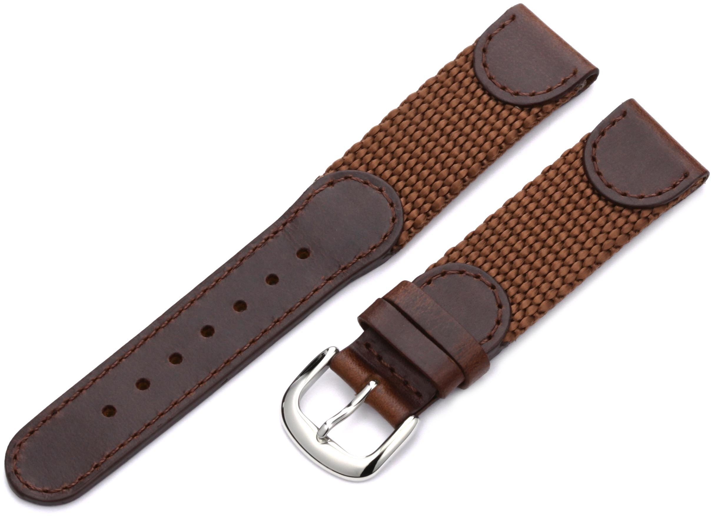 Hadley-Roma Men's Genuine Leather Watch Band Strap MSM866LA 180 - Replacement Watch Strap for Dress Watches & Business Attire