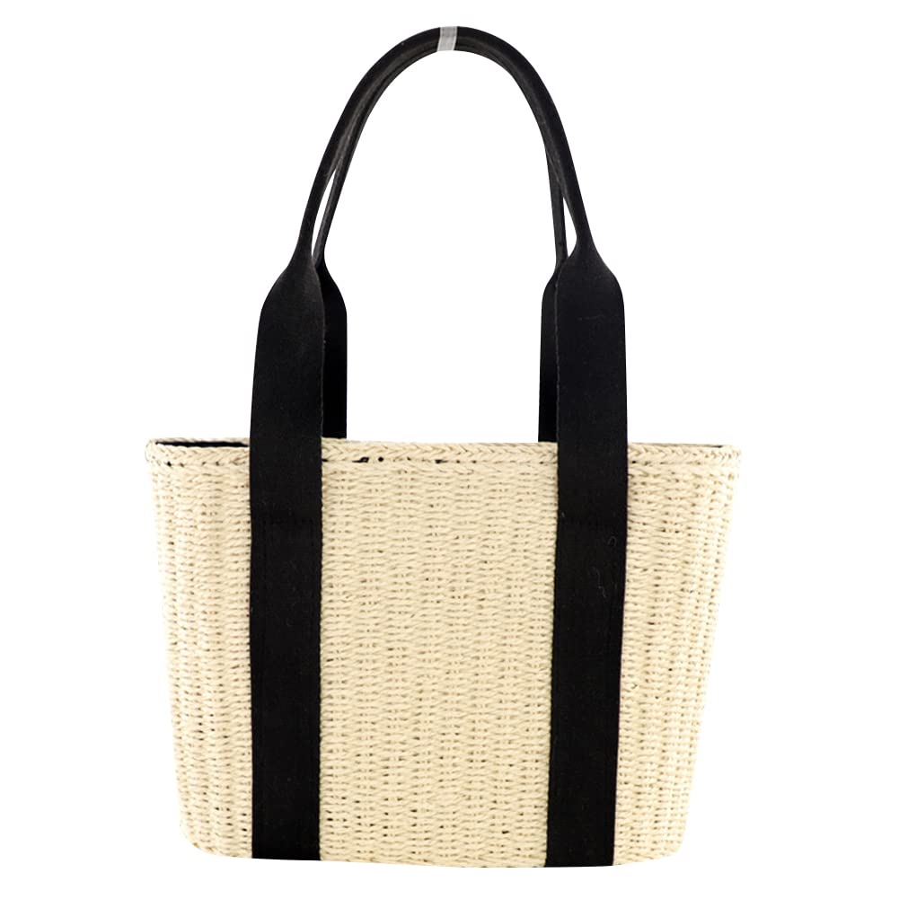 AIZHIYI Women's Woven Straw Tote Bag - Summer Beach Shoulder Bag for Travel, Picnic & Outdoor Activities | Lightweight & Stylish Handbag for Women