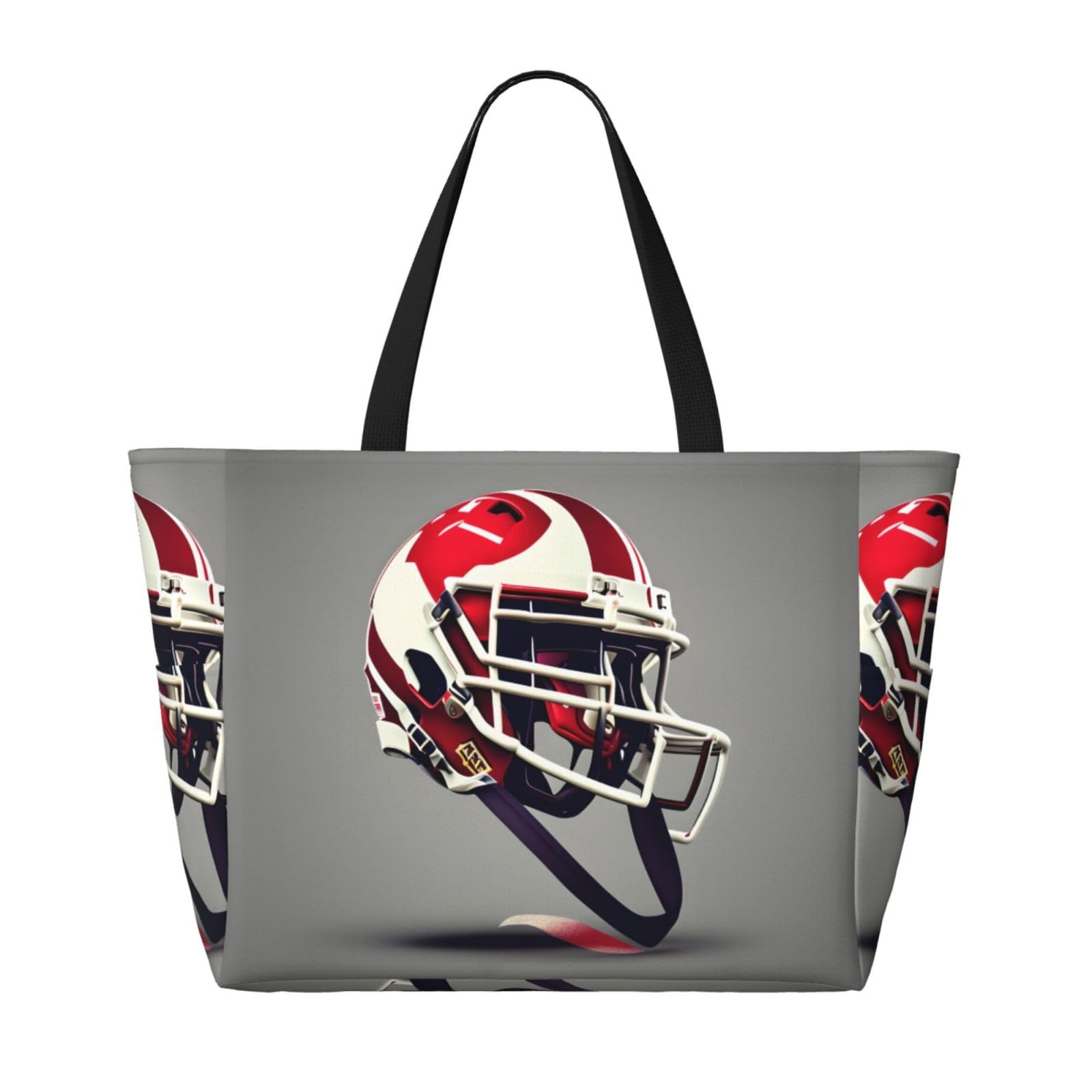 NOUZU XL Football Beach Tote for Women - Travel & Outdoor Use