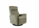 Premium Fjords Harstad Recliner Chair - Genuine Top Grain Leather, Ergonomic Design for Ultimate Comfort - Perfect for Living Room, Home Theater & Office Relaxation