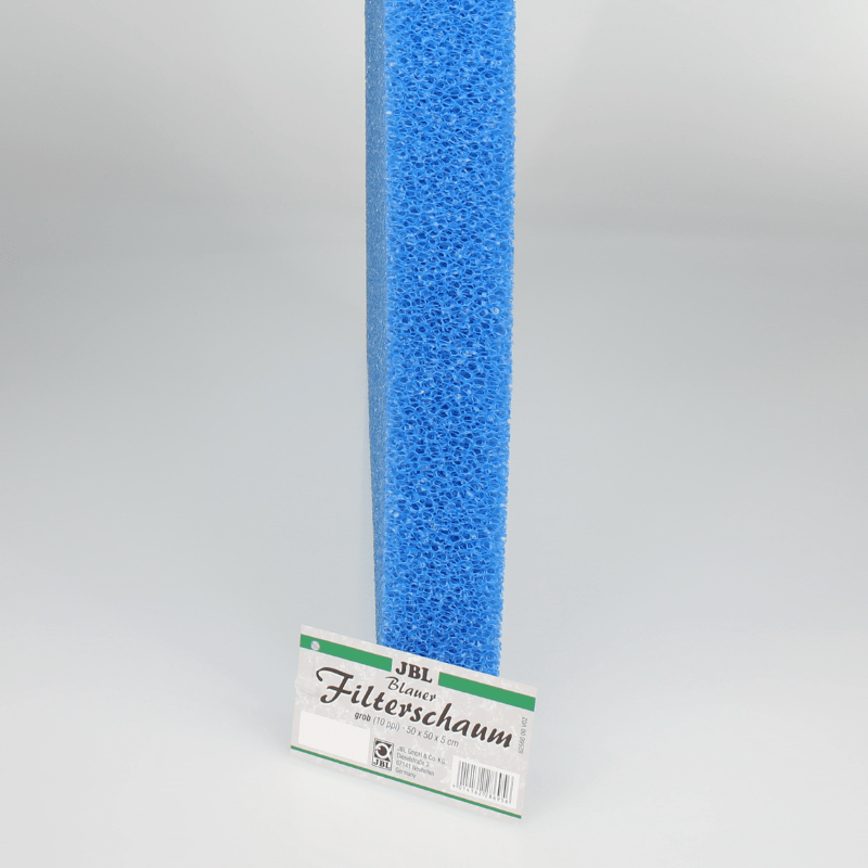 JBL Blue Foam Coarse Filter Media 50x50mm - High-Quality Aquarium Filter Sponge for Fish Tank, Pond & Sump Filtration - Perfect for Mechanical & Biological Filtration in Freshwater & Saltwater Systems
