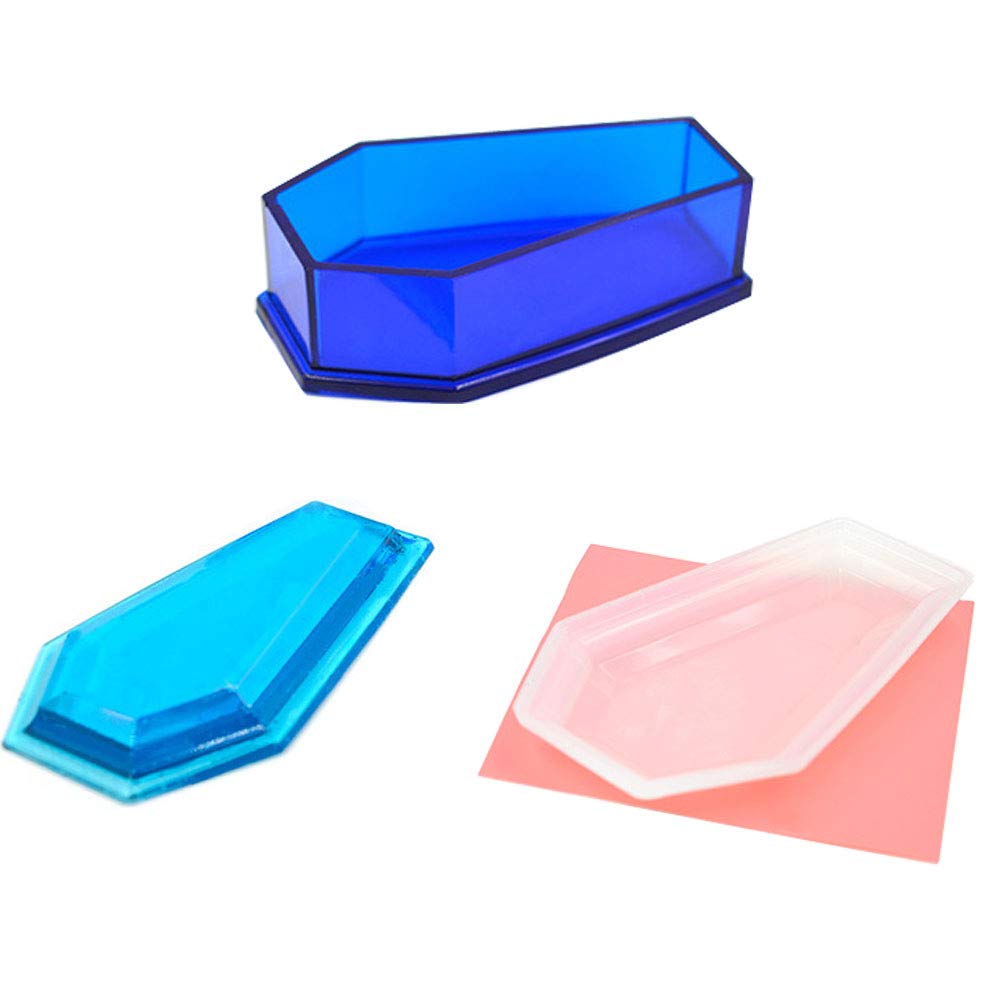 Dark Vampire Coffin Shaped Resin Mold for Jewelry Making - Crystal Epoxy Silicone Mold, DIY Craft Supplies, Handmade Jewelry Storage Box - Perfect for Halloween Decor, Gothic Jewelry Displays & Unique Gift Packaging