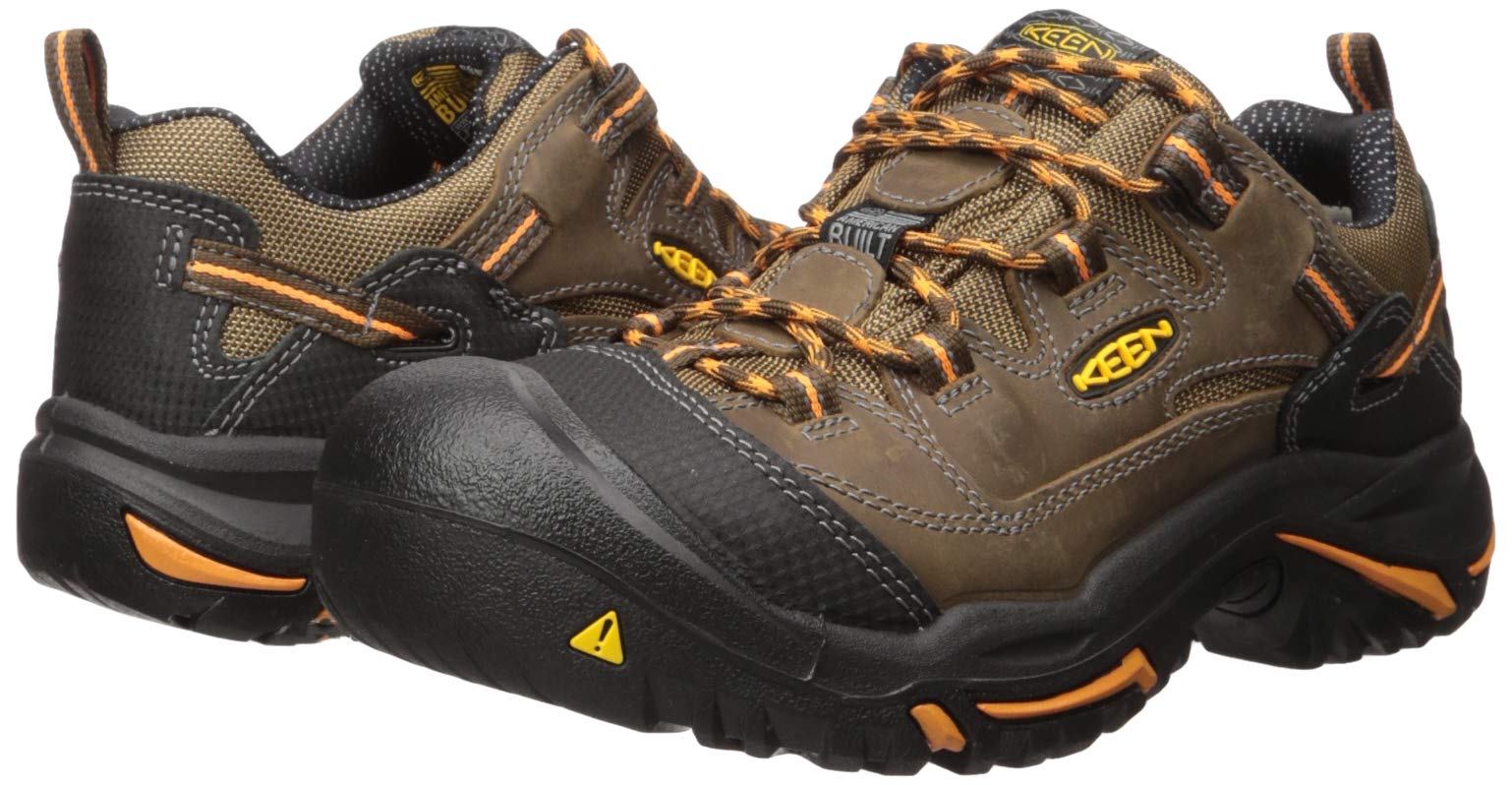 KEEN Utility Men's Braddock Low Height Steel Toe Work Shoes - Lightweight & Comfortable Safety Shoes for Construction, Warehouse & Outdoor Work