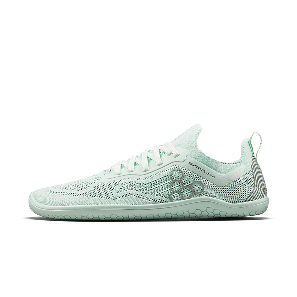 Vivobarefoot Primus Lite Knit Women's Barefoot Shoes - Lightweight & Breathable for Yoga, Running & Gym Workouts - Soothing Sea Color (On Sale)