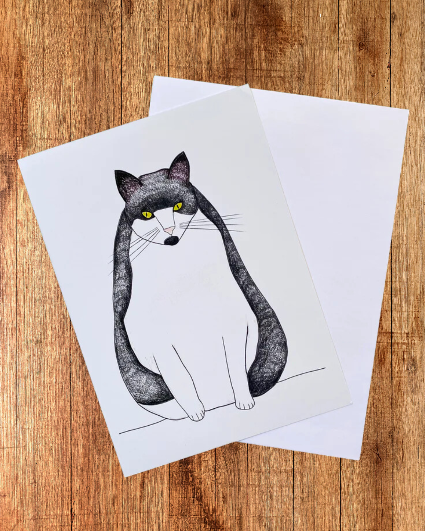 Adam Jones Cat Greeting Card - Funny Cat Lover Birthday Card - Perfect for Cat Owners, Birthday Gifts & Special Occasions
