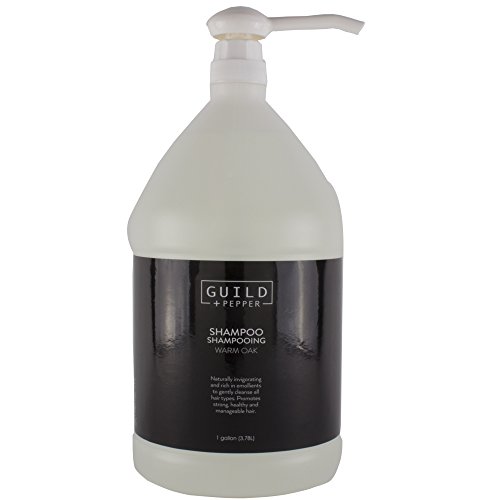 Guild + Pepper Shampoo 1 Gallon - Sulfate Free & Paraben Free Hair Care for All Hair Types - Promotes Strong Healthy Hair Growth - Ideal for Salons, Spas & Home Use