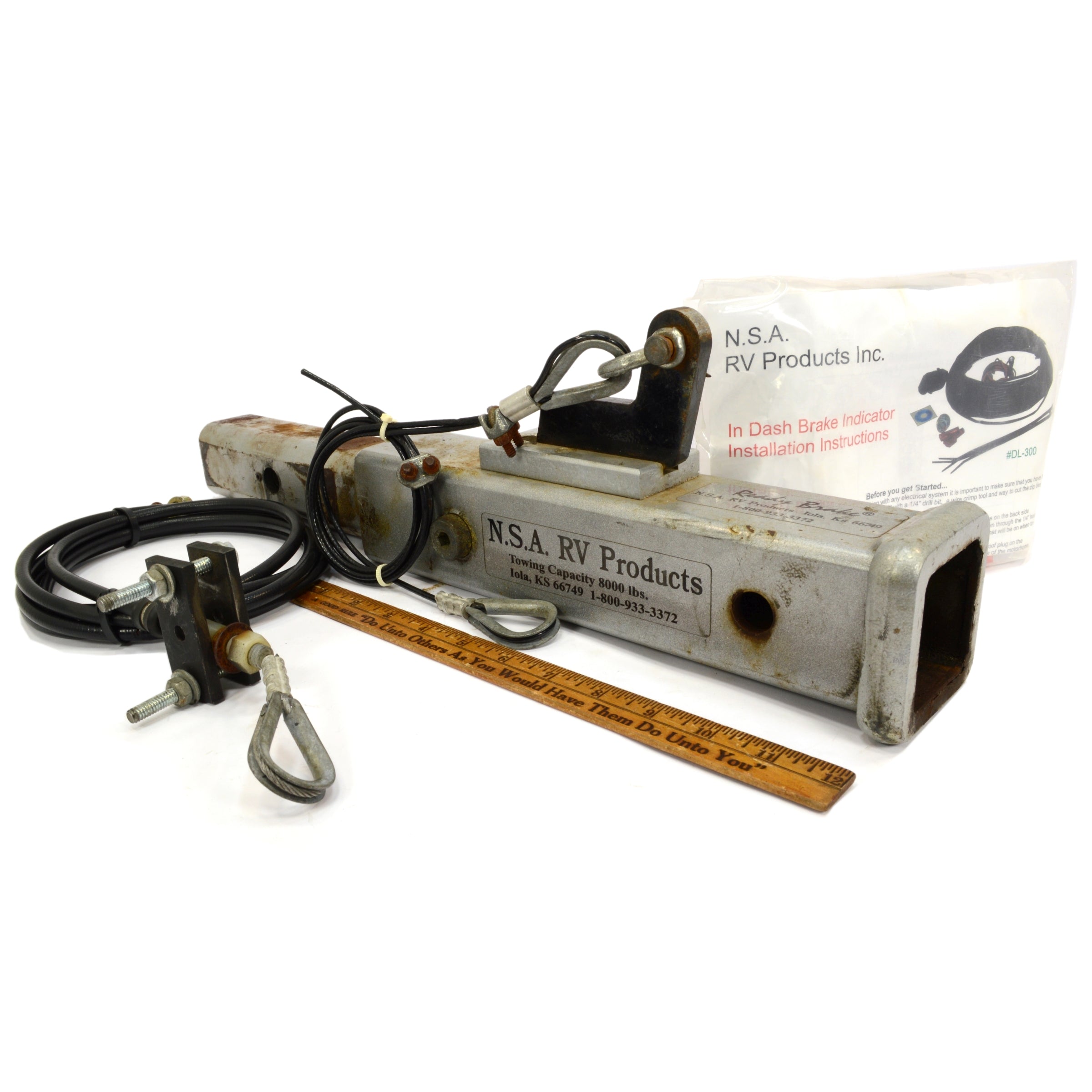 NSA RV Products DL 300 In-Dash Brake Indicator Light - Used Like New with Instruction Manual | Perfect for RV, Trailer & Truck Safety Systems