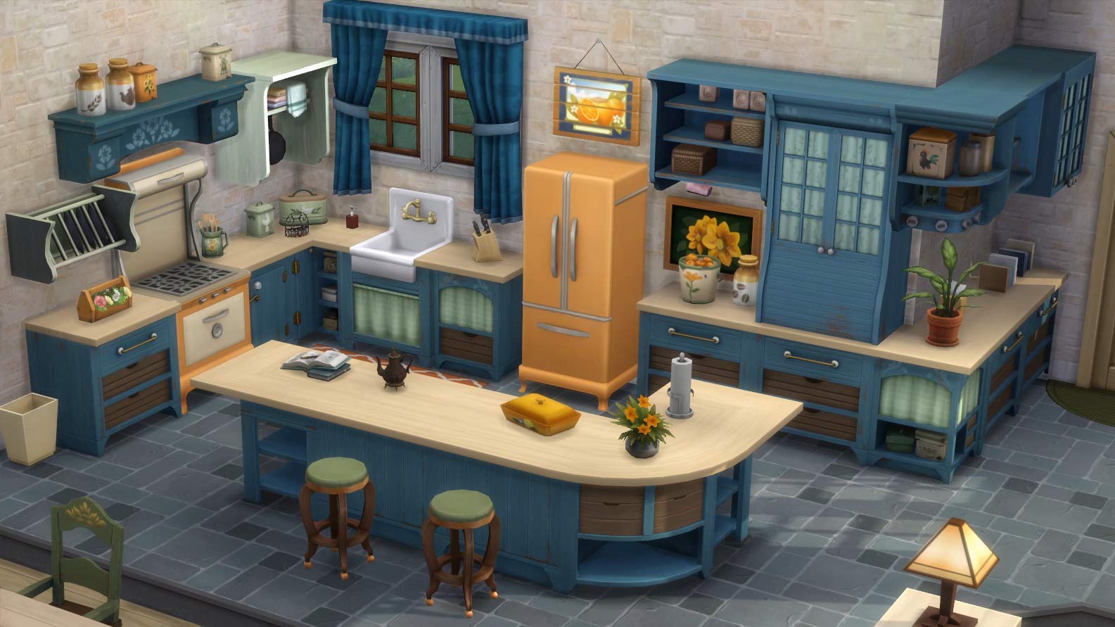 The Sims 4 Country Kitchen Expansion Pack - Digital Download for PC (Origin Game Code) | Build Cozy Farmhouse Kitchens & Bake Virtual Treats