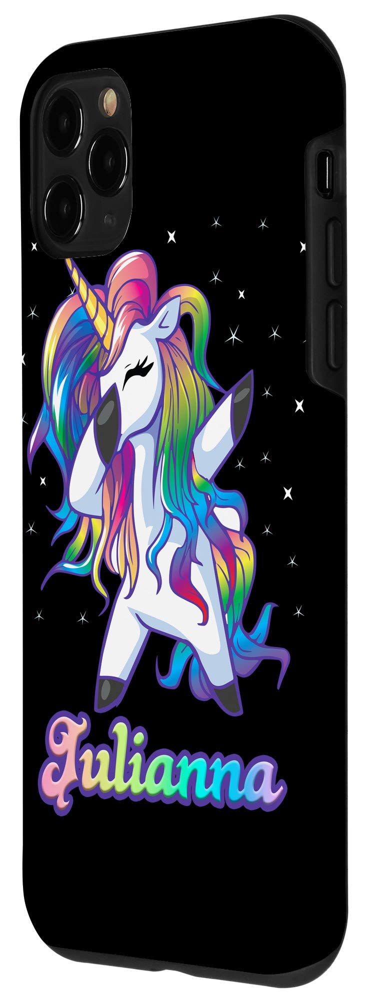 Custom Personalized iPhone 11 Pro Case - Unicorn Dabbing Design by JULIANNA | Protective Phone Cover for Everyday Use, Travel & Gifts