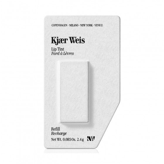 Kjaer Weis Lip Tint Refill - Natural Organic Lip Balm with Moisturizing Shea Butter & Vitamin E | Perfect for Everyday Wear, Date Night & Special Occasions