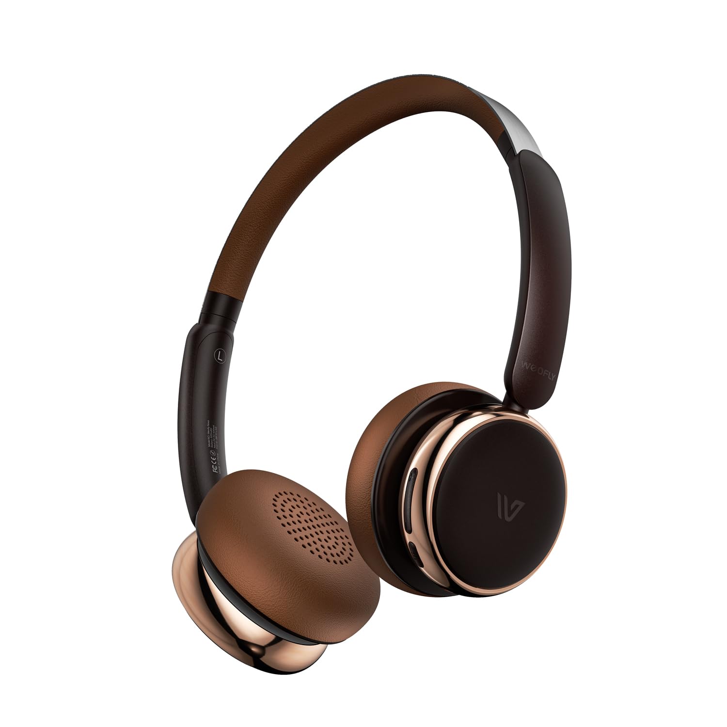 Nova Active Noise Cancelling Wireless Over-Ear Bluetooth Headphones 5.4 with Mic - Hi-Fi Sound, 58H Playtime, Comfortable Ear Cushions (Brown) - Perfect for Travel, Work & Music Lovers