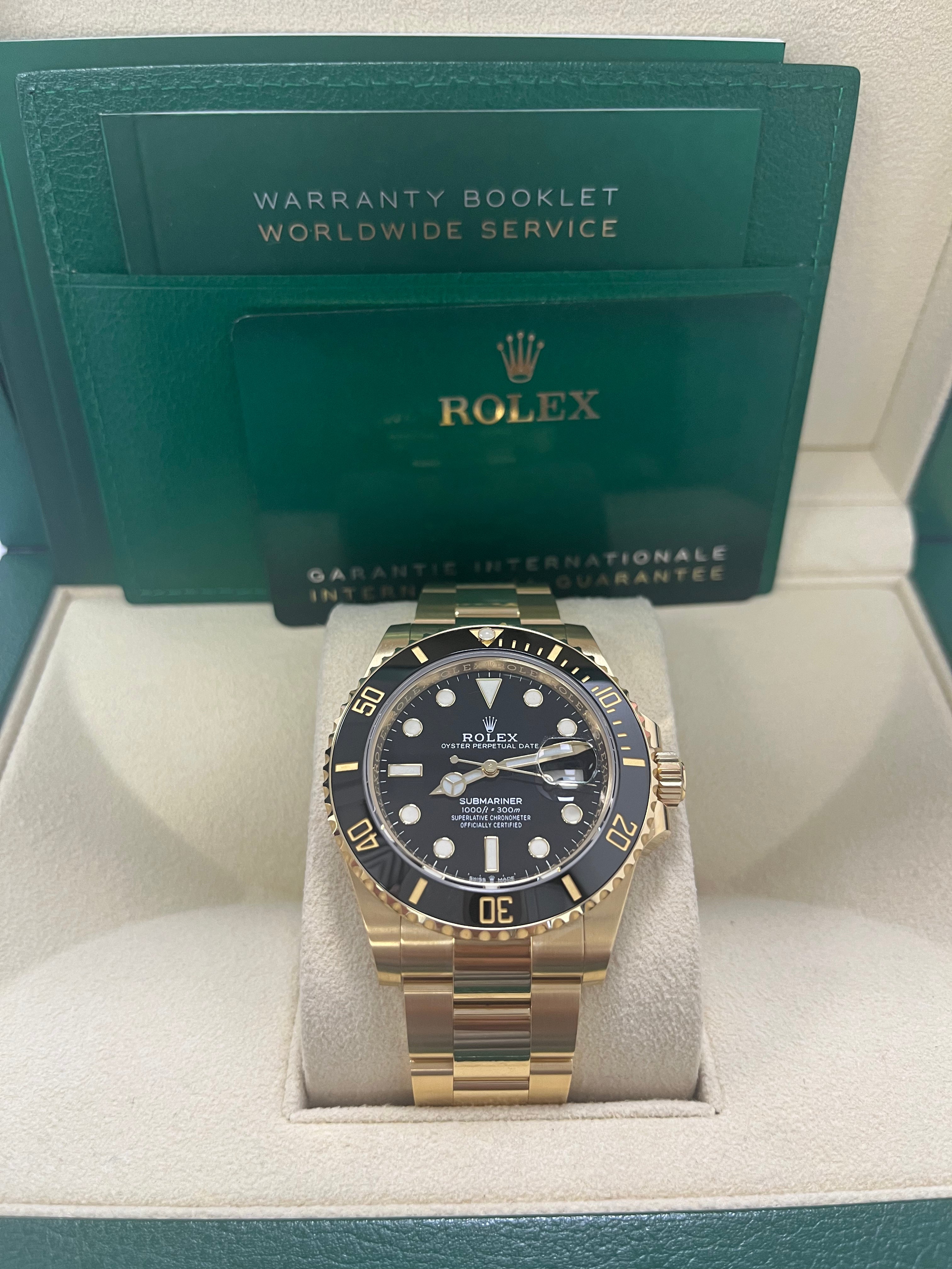 Rolex Yellow Gold Submariner Date Men's Watch with Black Dial - Ref. 126618LN - Luxury Diving Watch for Professional & Formal Occasions