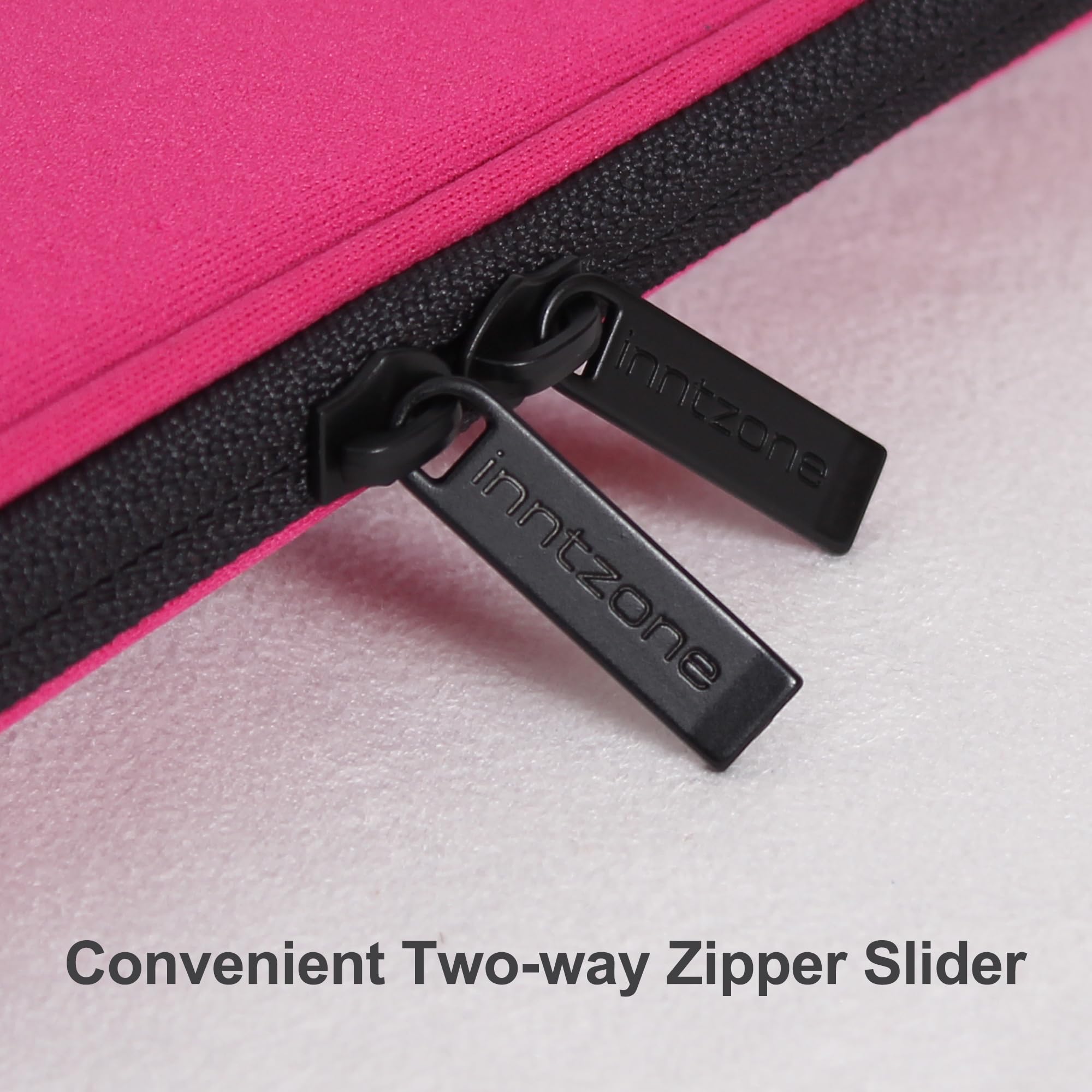 13.3 Inch Laptop Sleeve - Slim Foldable Lightweight Notebook Case with Flip Cover - Perfect for MacBook Air/Pro, School, Office & Travel (Pink)