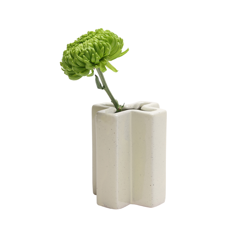 Jargogle Ceramic Unique Flower Vase - Handmade Home Decor for Living Room, Wedding Centerpiece & Gift Idea