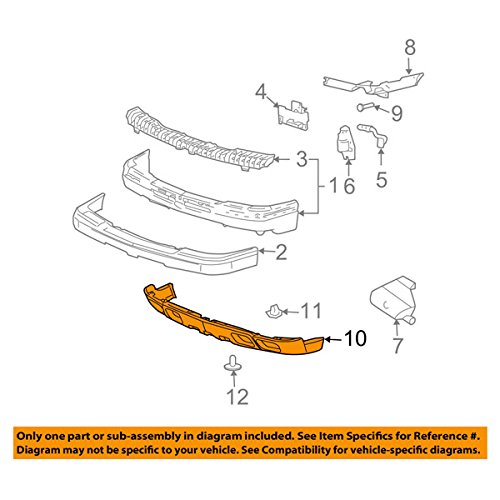 2002-2006 Chevy Avalanche & 2003-2007 Silverado Pickup Front Bumper Valance Panel - Compatible with Tow Package & Fog Lights | Air Deflector Apron for Improved Aerodynamics | Perfect for Off-Roading & Towing
