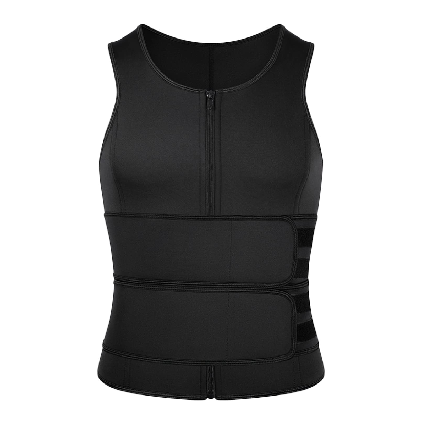 EBRICON Men's Waist Trainer Vest - Slimming Sauna Sweat Shaper for Weight Loss, Tummy Control & Workout - Perfect for Gym, Running & Daily Wear