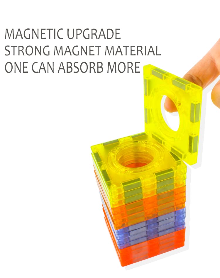 Magnetic Tiles Building Blocks for Kids - 110pcs STEM Learning Toys with Marble Run for Boys & Girls Ages 3-10 | Educational STEAM Construction Set | Perfect Christmas & Birthday Gift for Toddlers | Great for Classroom, Playroom & Home Learning Activities