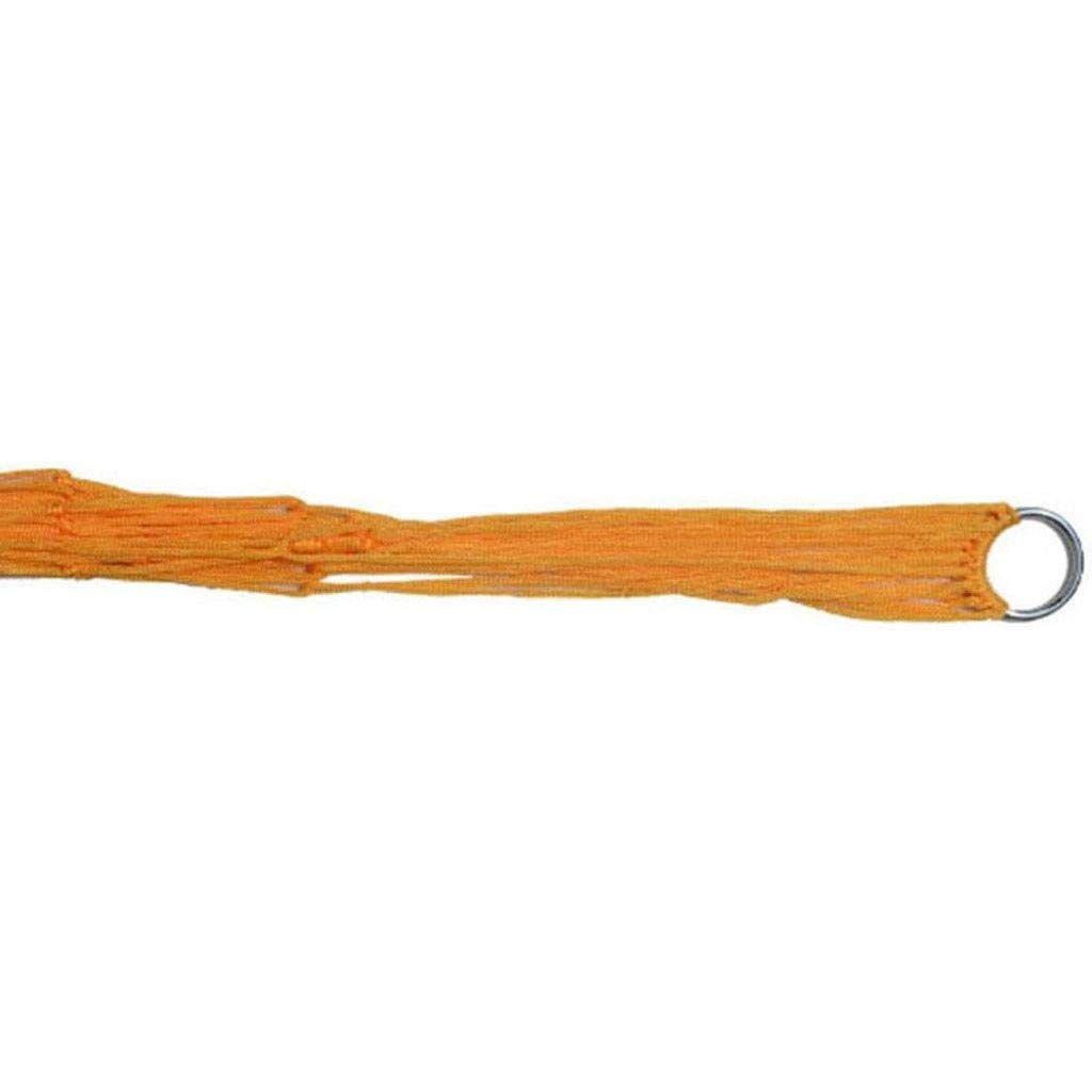 **MOXIU Portable Hammock for Camping & Backpacking - Lightweight, Comfortable Nylon Mesh Swing with Rope - Perfect for Outdoor Relaxation, Beach, Garden & Travel (Orange)**