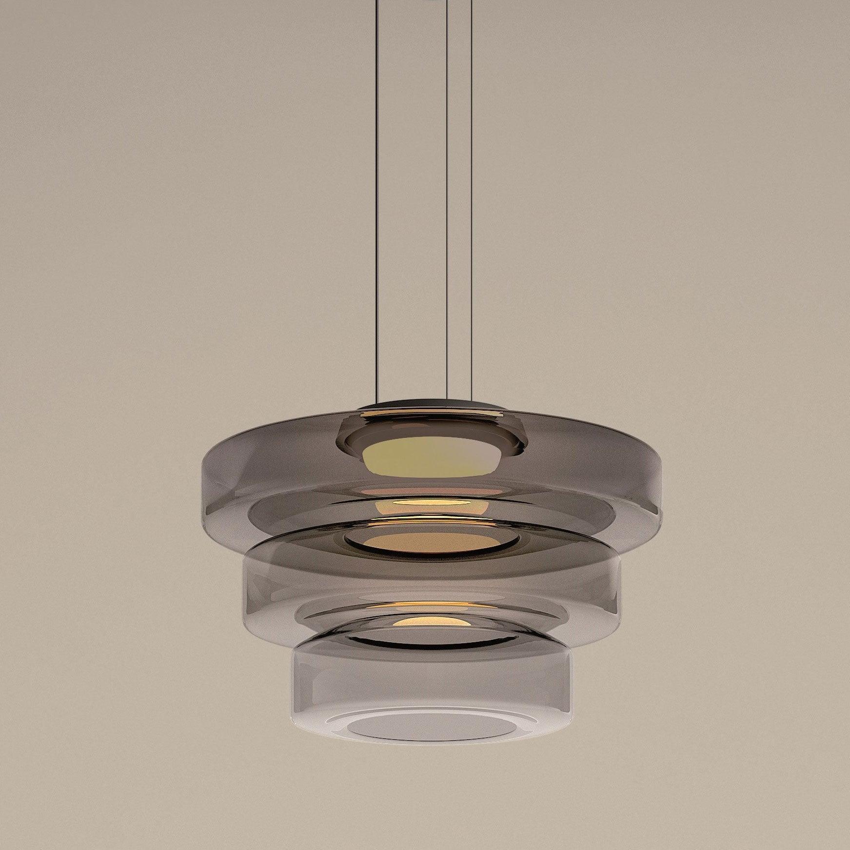 Modern Levels Series Pendant Light - Adjustable Hanging Chandelier for Kitchen Island, Dining Room & Bedroom Lighting
