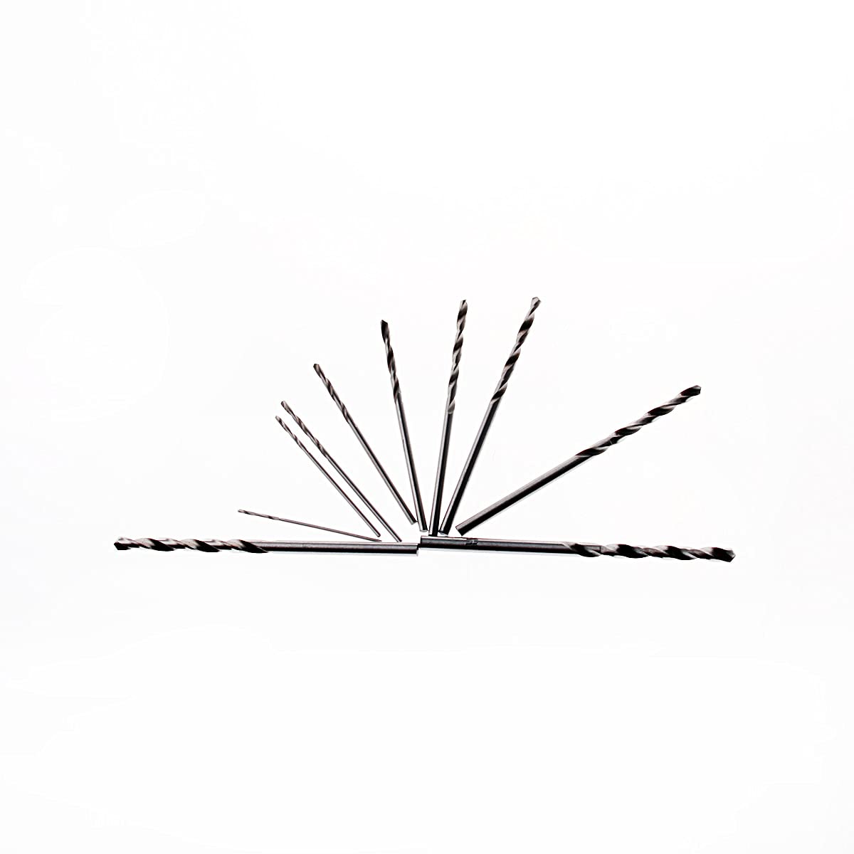 10Pcs HSS Twist Drill Bit Set 0.8-3.0mm for Wood Drilling with Keyless Hand Drill - Perfect for DIY & Craft Projects