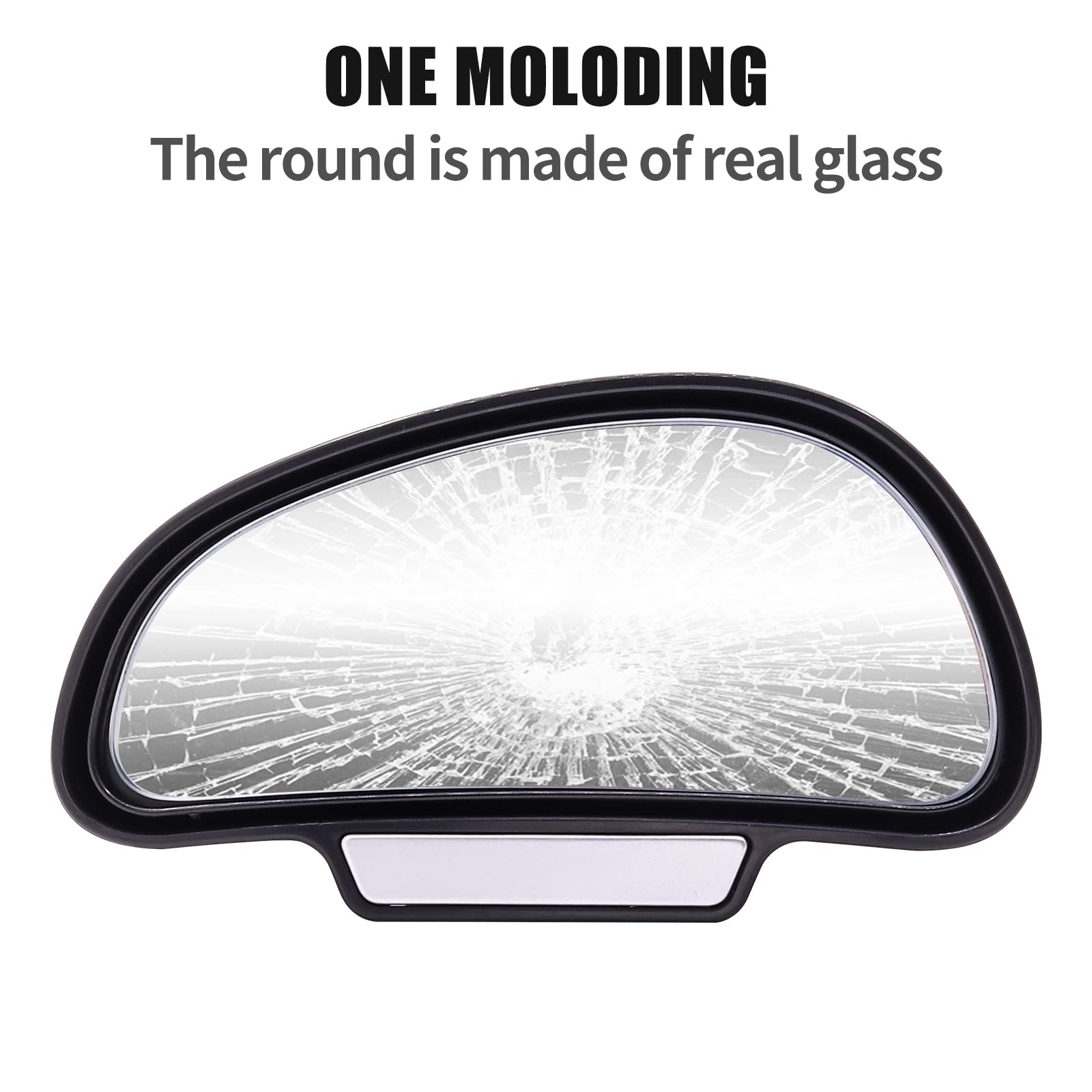 Car Blind Spot Mirror - Wide Angle Rearview Mirror, Adjustable Universal Side Mirror for Cars & Trucks (Left Side) | Enhanced Driving Safety & Parking Assistance