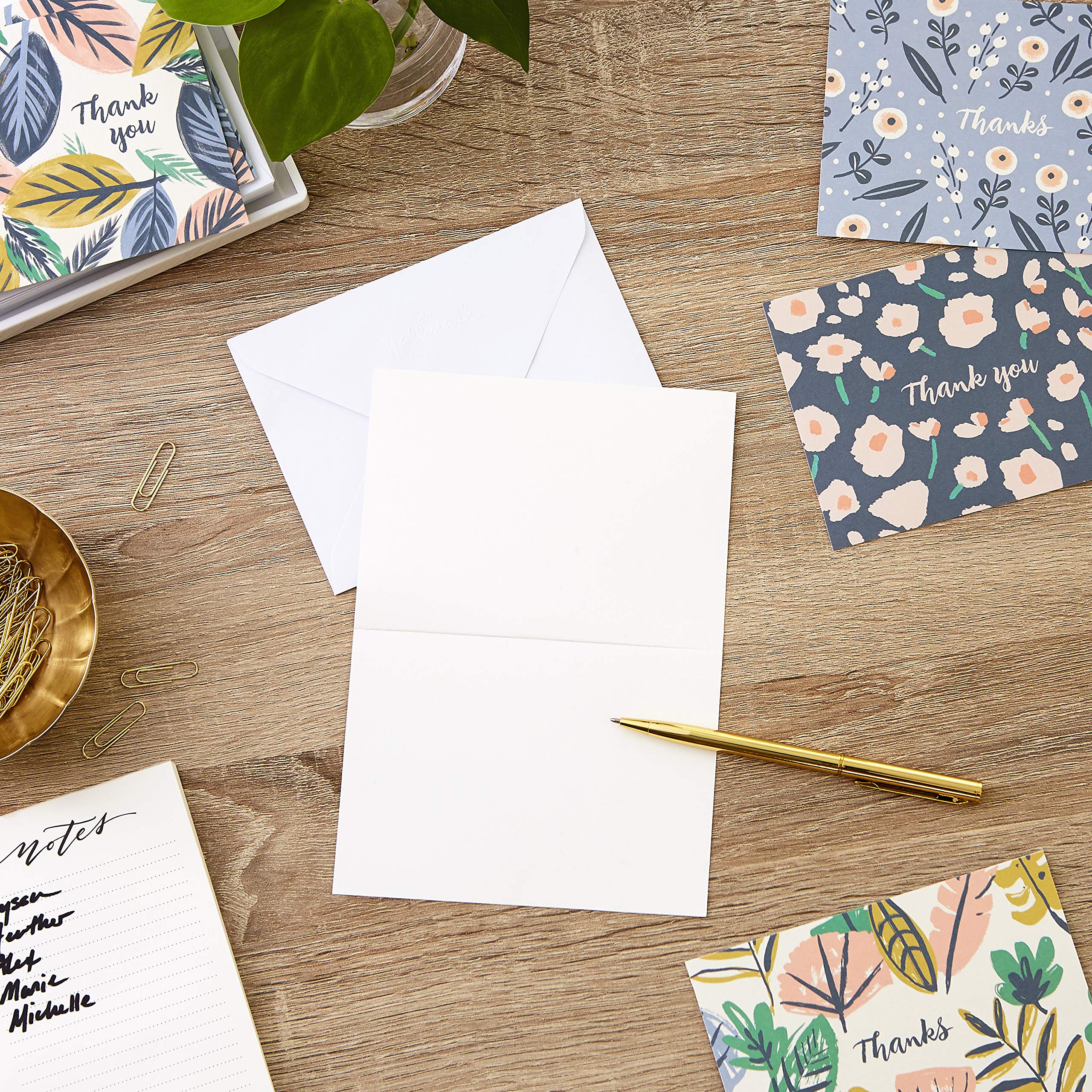Hallmark Thank You Cards Assortment - 50-Pack Blank Inside Greeting Cards for All Occasions | Perfect for Weddings, Birthdays, Graduations & Appreciation Gifts