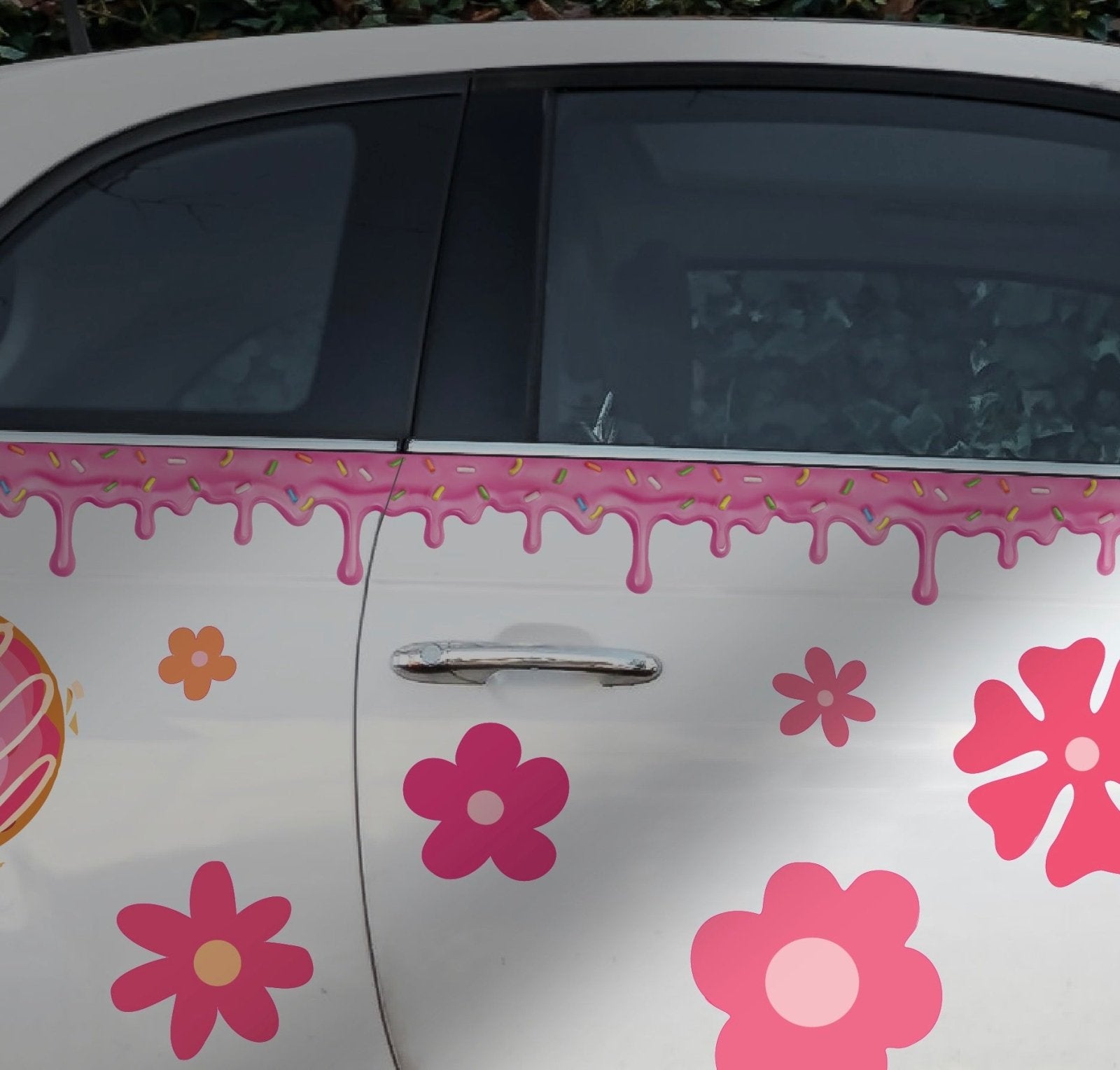 Pink Icing with Confetti Sprinkles Decal - Waterproof Vinyl Sticker for Laptops, Water Bottles, Phone Cases & DIY Crafts - Fun Party Decorations & Gift Ideas