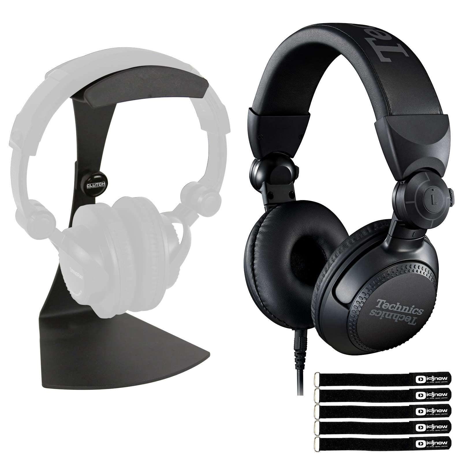 Technics EAH-DJ1200 Pro DJ Headphones - Professional On-Ear Wired Headset with Swivel-Mounted Design & Stand Pack - Perfect for DJing, Music Production & Live Performances