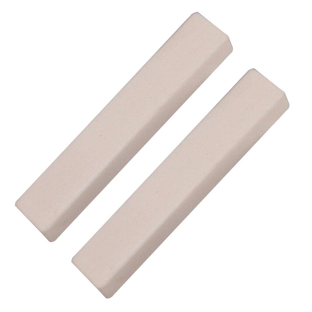 2-Pack Blank Bridge Bone Guitar Nuts for Classical & Acoustic Guitars - Premium Bass Accessories for Guitar Repair & Maintenance - Perfect for Luthiers & DIY Musicians