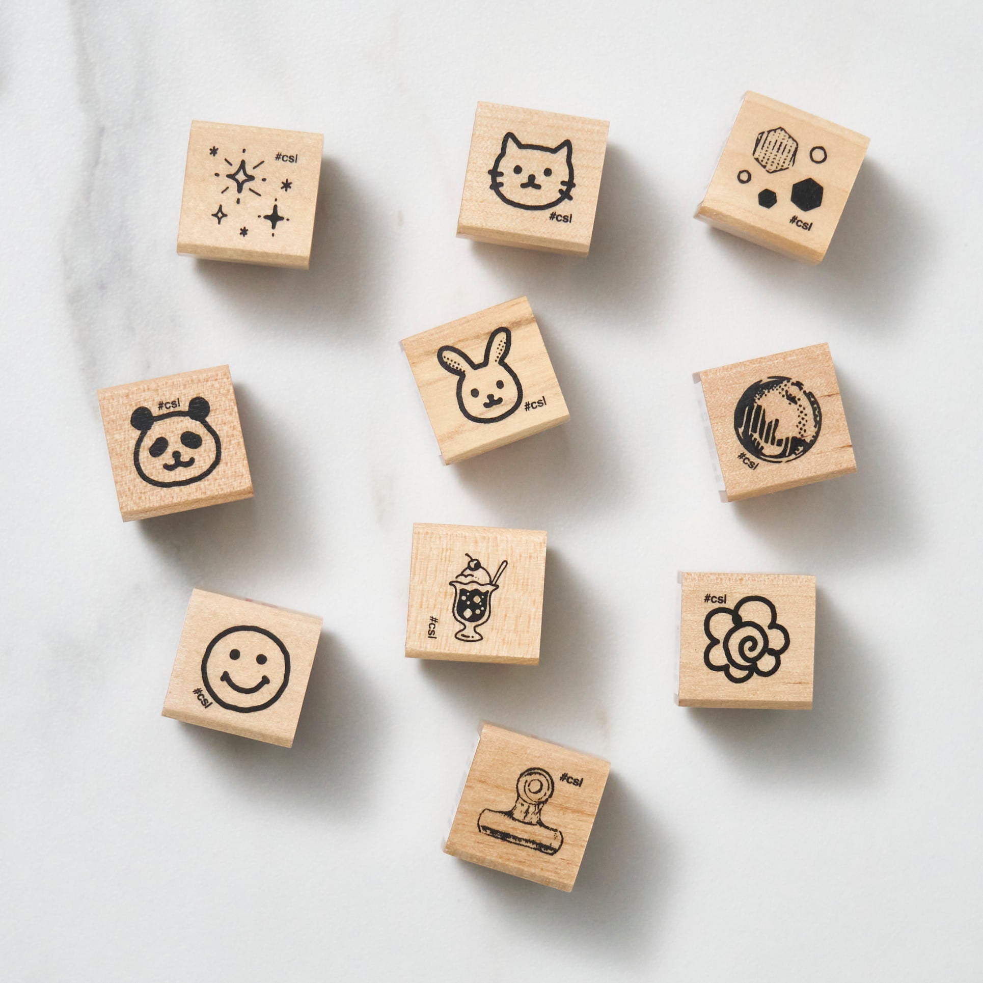 I Love Stamp Series 1 / KODOMO NO KAO - Cute Japanese Face Stamps for Scrapbooking, Journaling & DIY Crafts - Perfect for Card Making, Bullet Journals & Gift Wrapping
