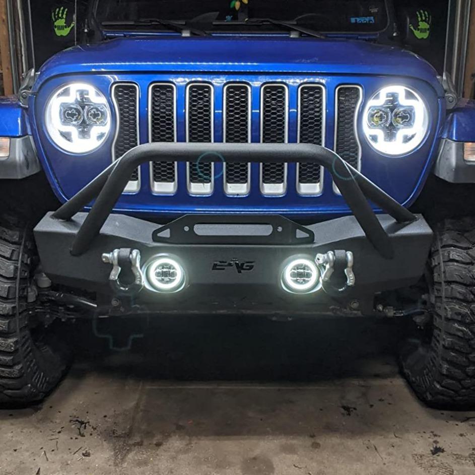 Eagle Lights LED Fog Lights with Turn Signals Kit for 2018-2023 Jeep Wrangler JL - Waterproof Off-Road Lighting for Jeep Wrangler JL Adventure & Night Driving