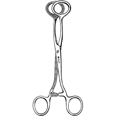 Collins Tongue Seizing Forceps 7