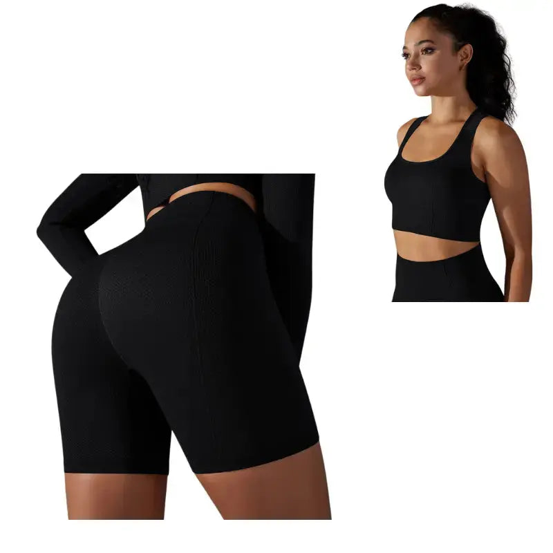 Women's High Waist Yoga Pants & Sports Bra Set - Breathable Workout Leggings & Supportive Activewear for Gym, Running, Pilates - Perfect for Fitness, Lounge & Travel