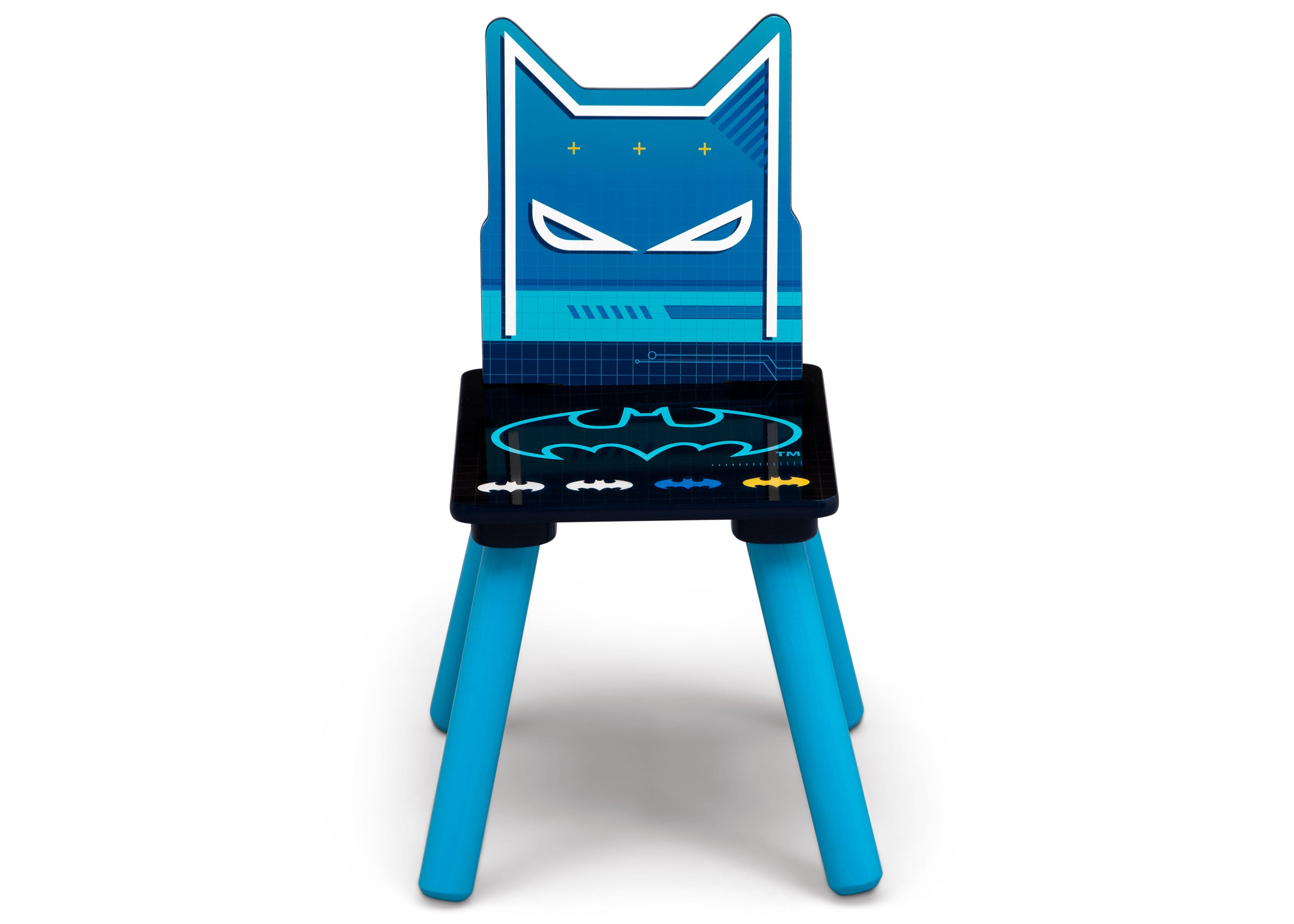 Batman Kids Wooden Art Desk and Chair Set - Study Table for Children's Room, Creative Drawing & Homework Station - Perfect for Toddlers & Preschoolers