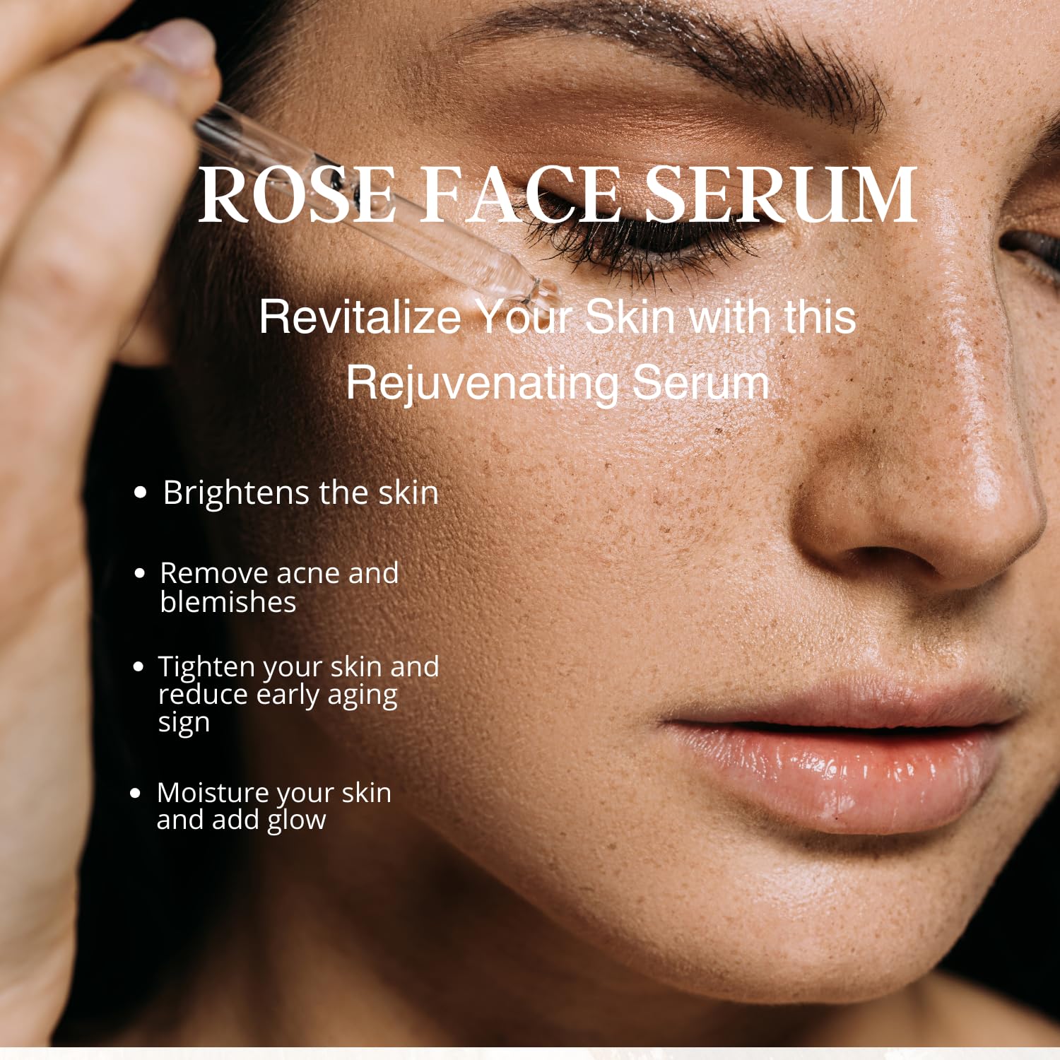 Clary Naturals Rose Face Serum with Rose Essential Oil & Jojoba Oil | Vitamin E for Skin Repair, Blemish Reduction & Brightening | Paraben-Free Skincare for Women & Men | 30ml | Perfect for Daily Hydration & Nighttime Skin Rejuvenation