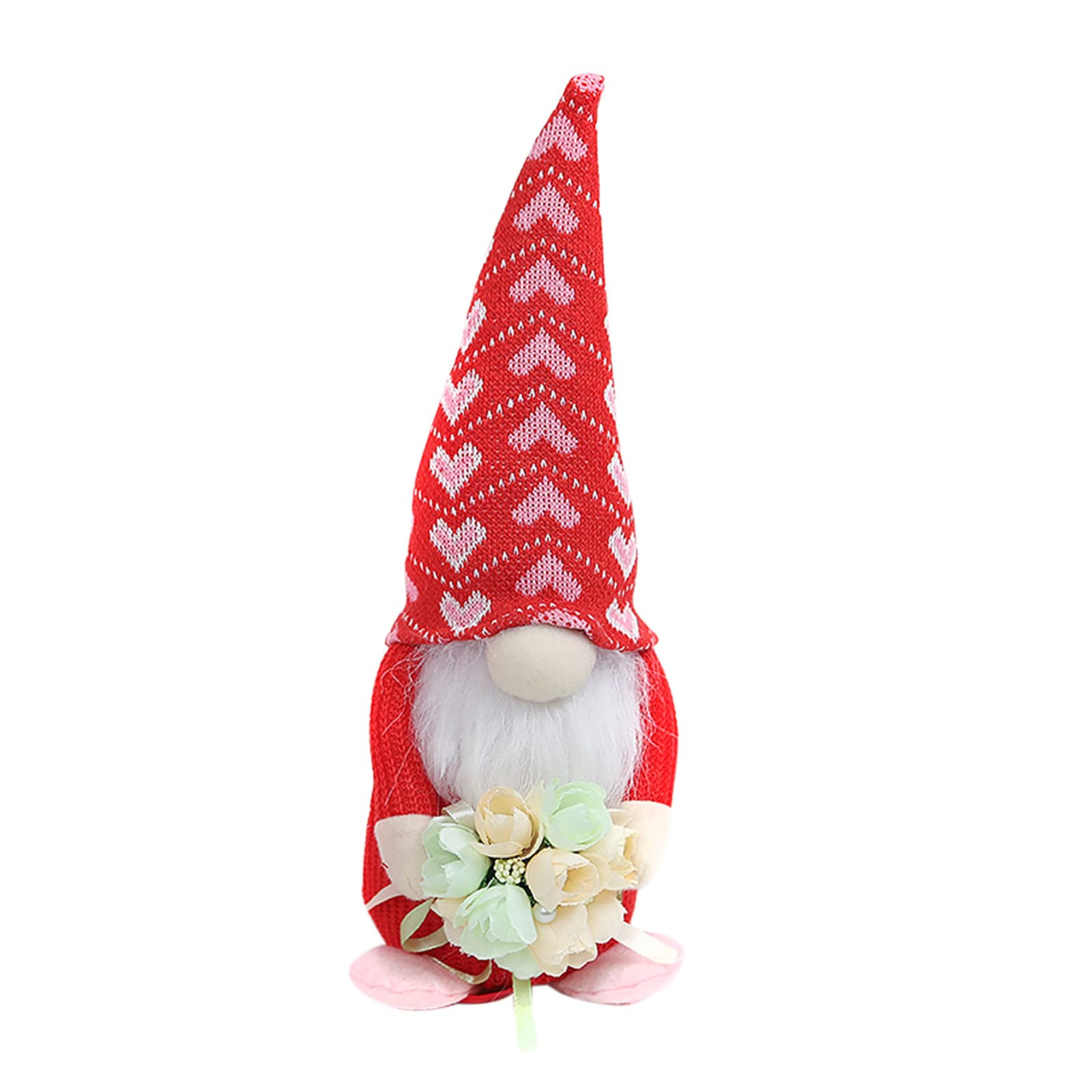 Vintage Faceless Old Man Doll with Flowers - Rustic Wedding Decoration, Dwarf Doll Prop, Artificial Floral Arrangement (One Size) - Perfect for Wedding Centerpieces, Home Decor, and Rustic Themed Events
