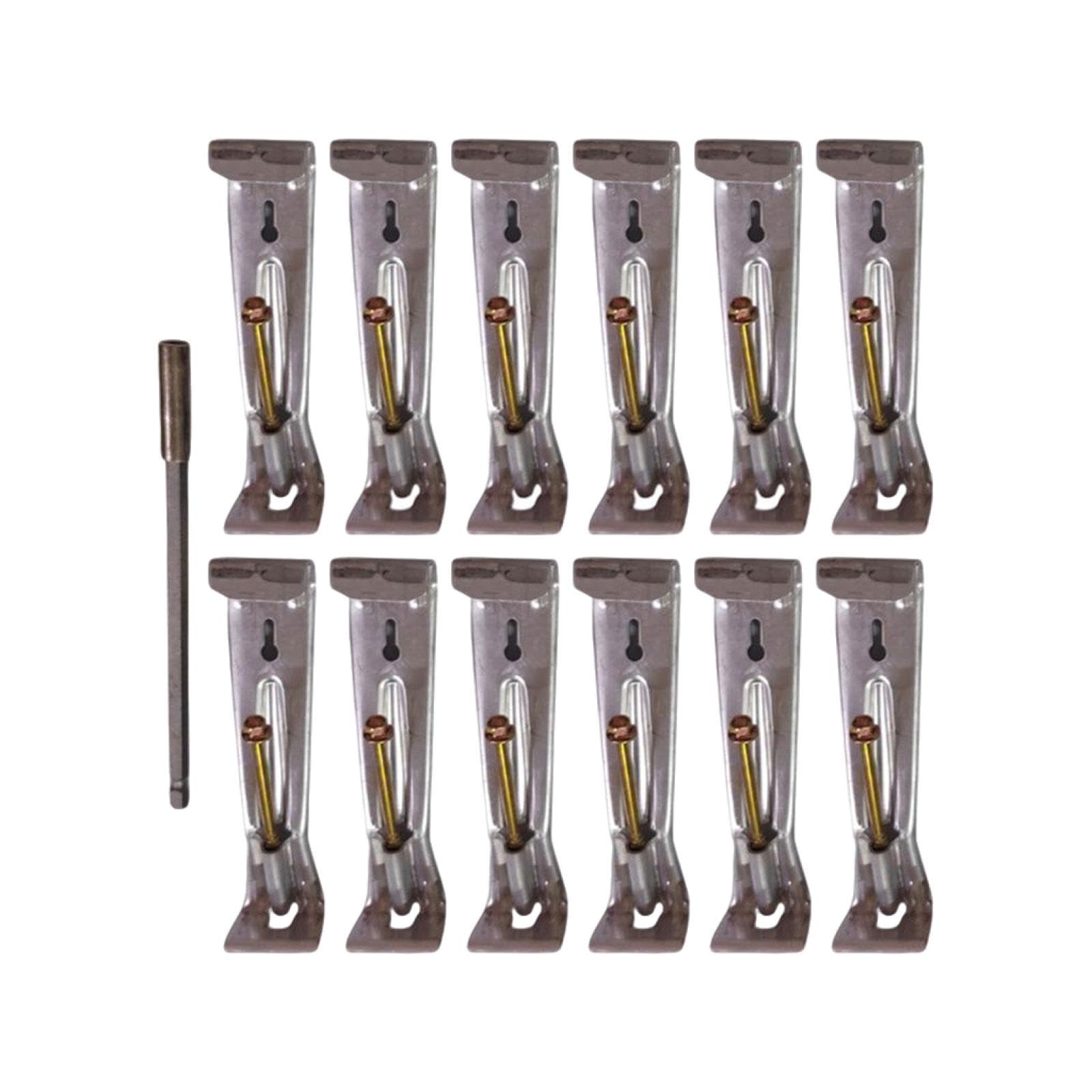 Heavy Duty 5 Inch Gutter Clips - 55 Pack Sturdy Hidden Hangers for Sagging Rain Gutters | Nut Driver Compatible | Perfect for Home Roof Drainage & Gutter Repair