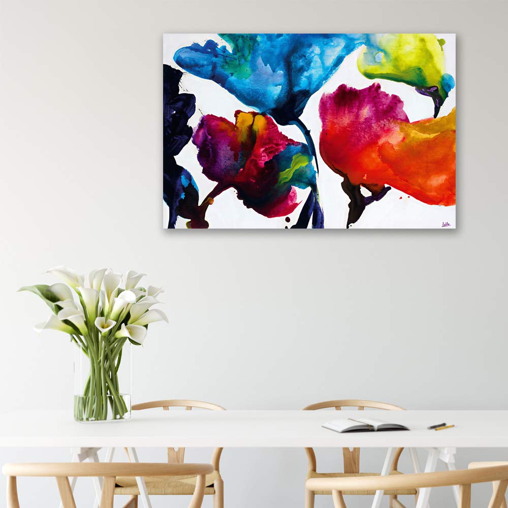 Beautiful Flower Giclee Painting Wall Art - 12x18 Inches Canvas Wall Decor for Bedroom, Living Room, Home, Office, and Dining Room Decoration