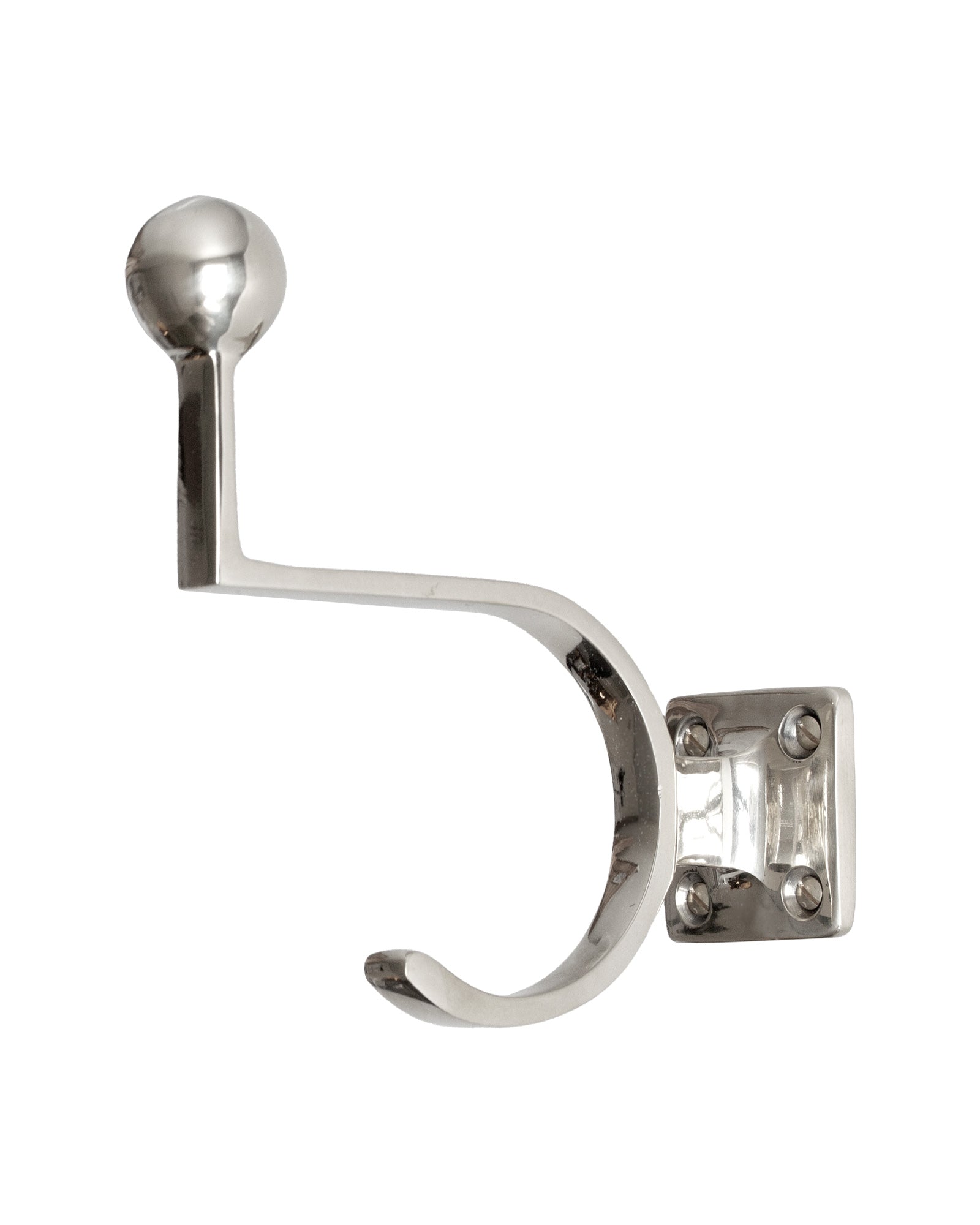 Fehrlins 3228 Nickel Wall Mounted Coat Hook - Durable & Stylish for Home, Office, and Entryway Organization