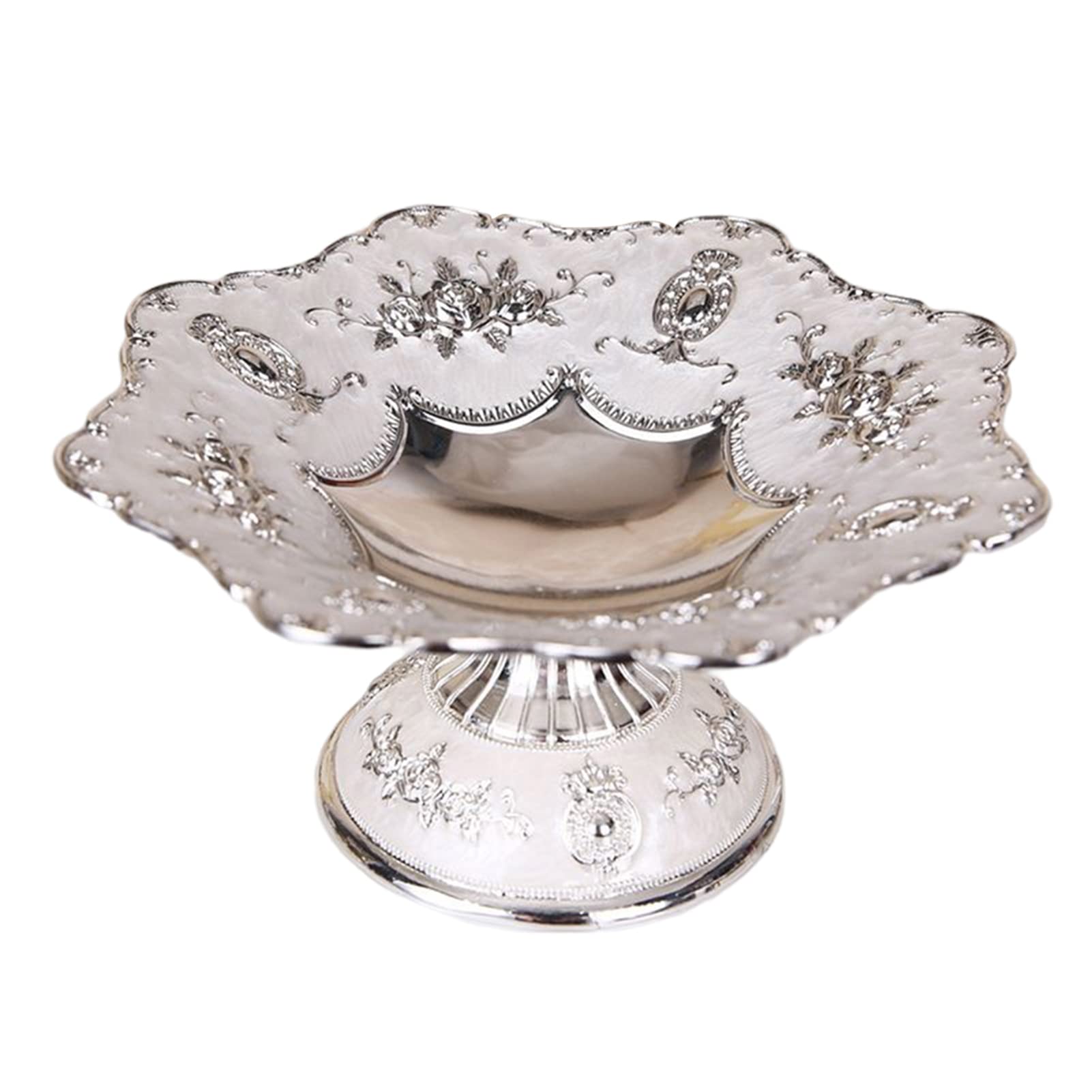 Engraved Fruit Plate - Elegant Snack Tray for Candy, Desserts & Fruits | Perfect for Home, Hotel, Bar Decor & Party Serving | Stylish Desktop Display for Entertaining Guests