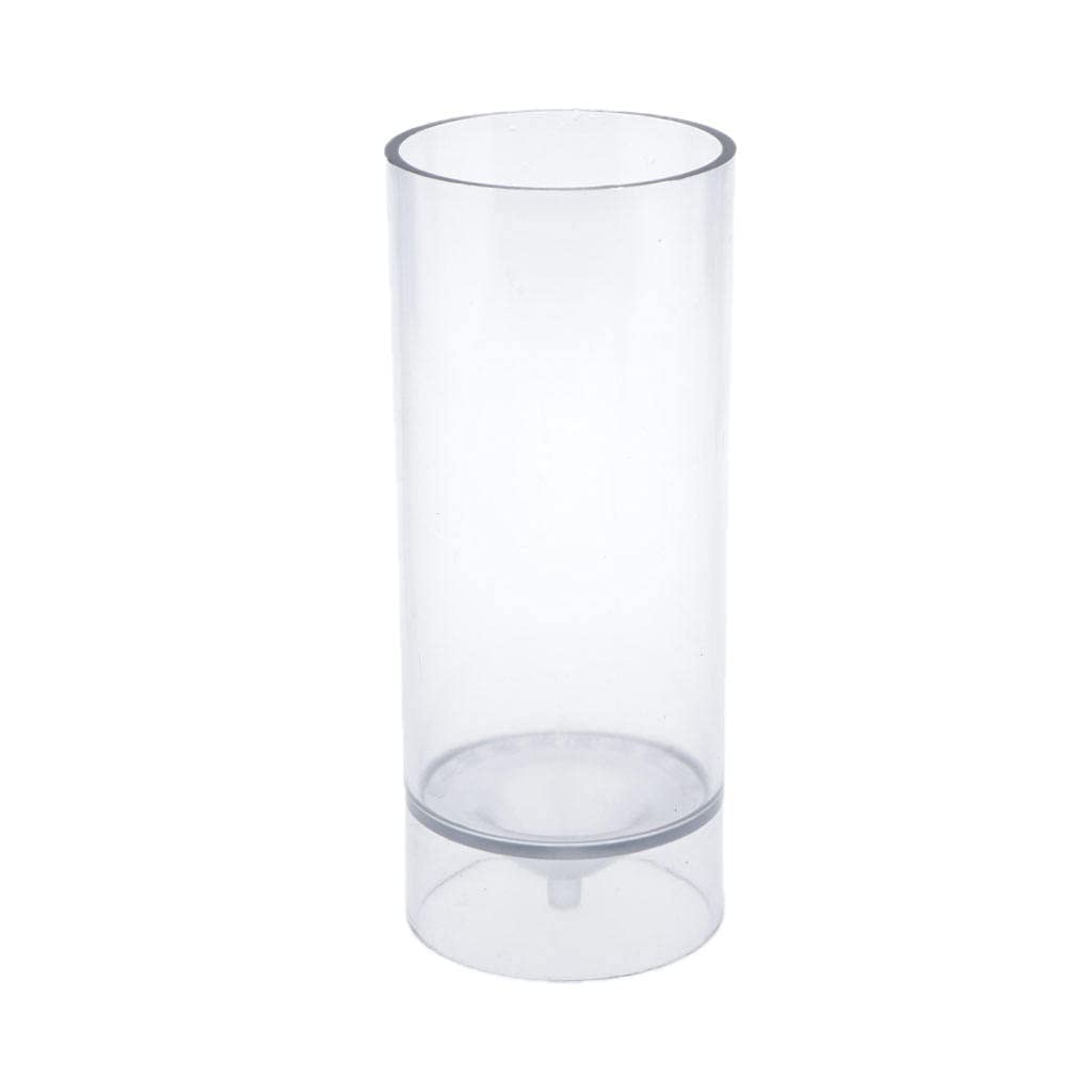 Milageto Clear Plastic Church Roof Candles - 7.6x18.5cm (3x7.3in) - Transparent Votive Candles for Religious Ceremonies, Altar Decor & Home Prayer Spaces