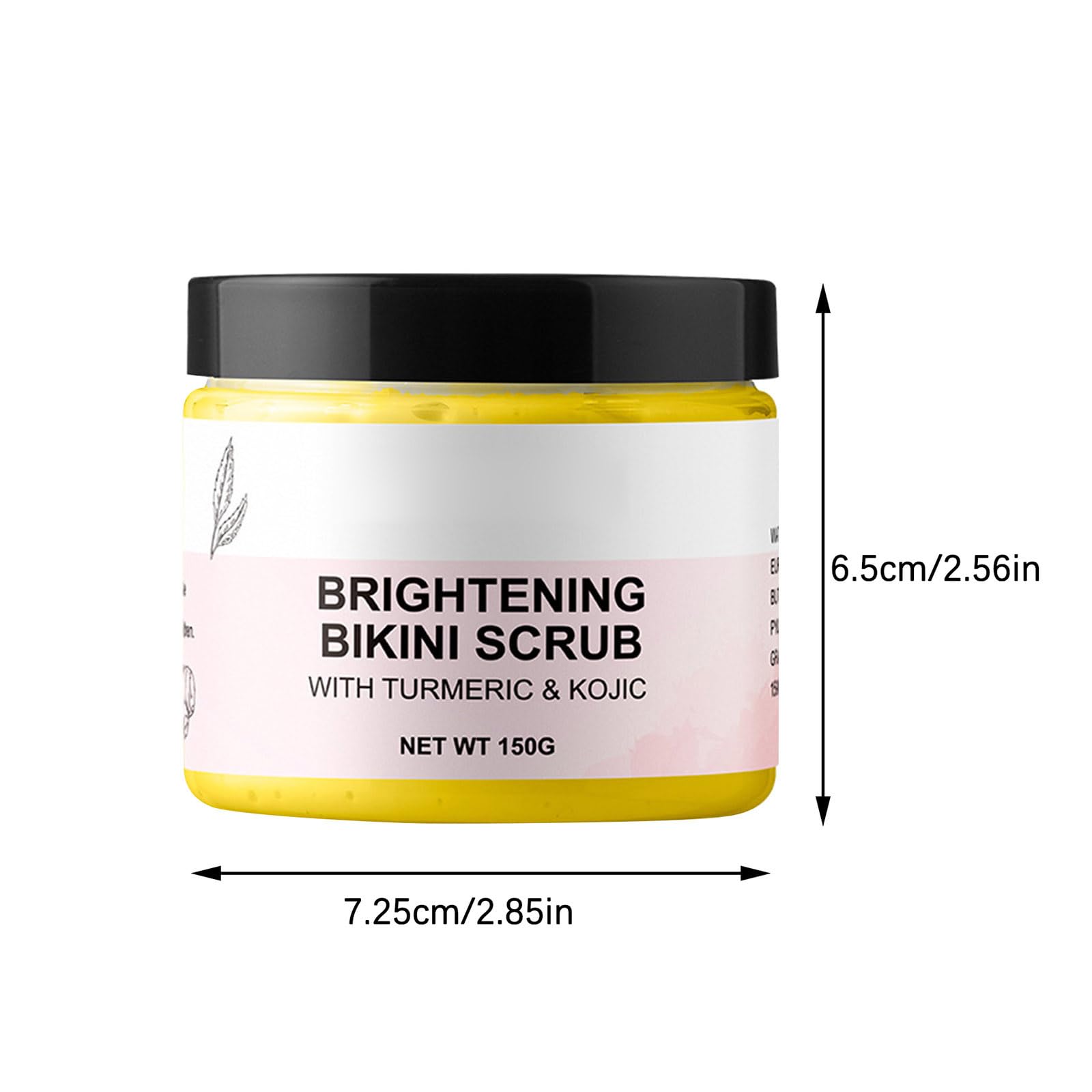 Kojic Turmeric Body Scrub for Dark Spots - Brightening & Exfoliating Skin Care Treatment | Deep Cleansing Moisturizer for Smooth Skin | Bikini Area & Full Body Use (2 Pack) - Perfect for Post-Waxing & Pre-Swimsuit Season Prep