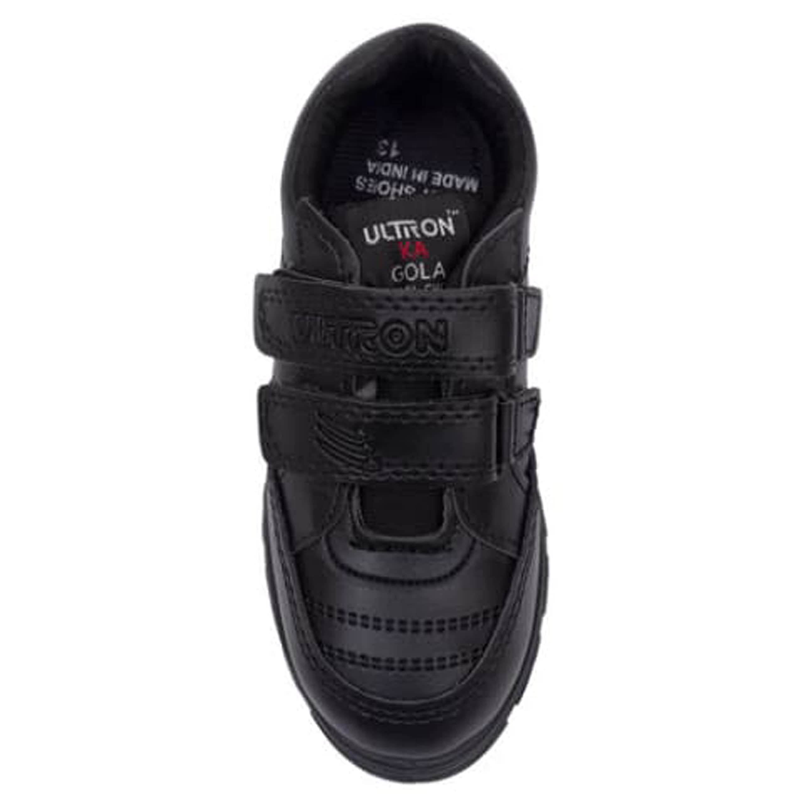 Elegant Boys Velcro School Uniform Shoes - Comfortable & Durable for Daily Wear, Classroom & Playground Activities