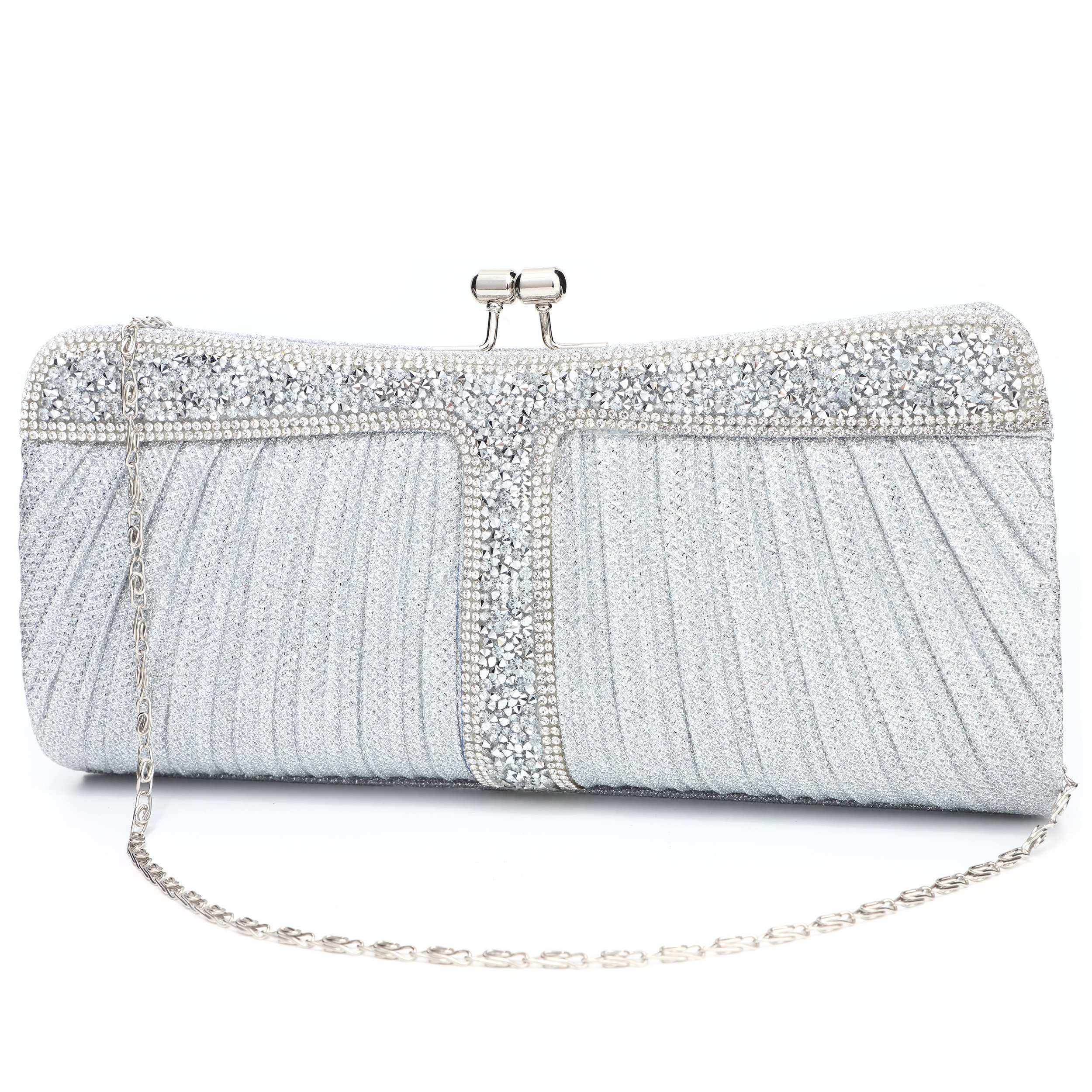 Sparkling Rhinestone Clutch Purse for Women - Elegant Evening Bag for Weddings, Prom, Parties & Formal Events - Perfect as Bridal Purse or Money Holder