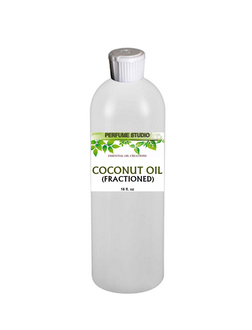 Premium 100% Pure Fractionated Coconut Oil for Essential Oils - Therapeutic Grade Skin & Hair Moisturizer, Aromatherapy & Massage Carrier Oil | Anti-Aging Face Care | 16oz HDPE Flip Top Bottle | Perfect for DIY Beauty, Spa Treatments & Natural Skincare Routines